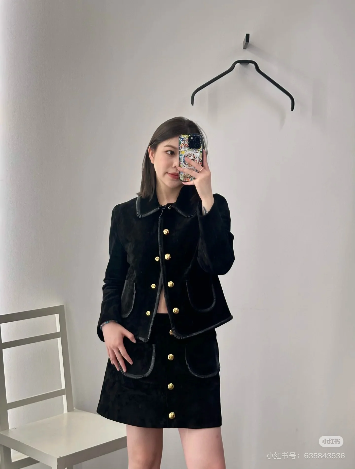 Celi 25fw suede skirt