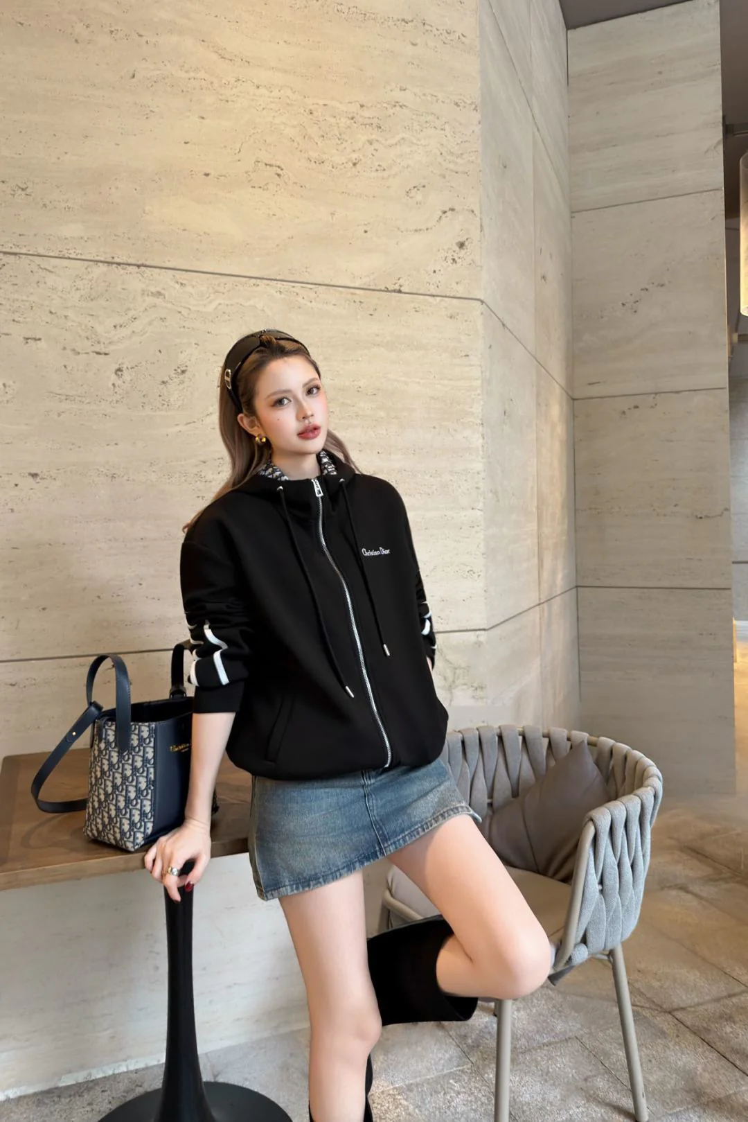 CD 26ss hooded drawstring jacket