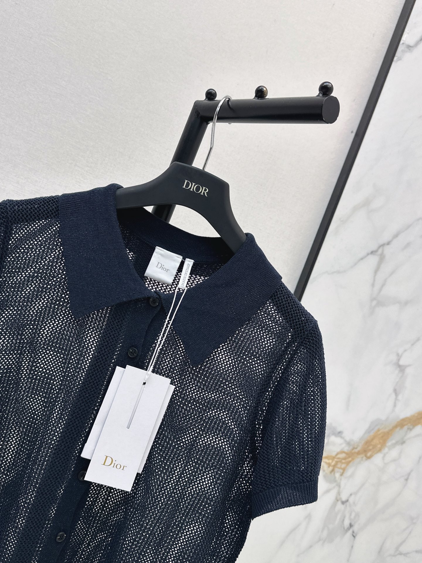 CD 26ss hollow knit polo