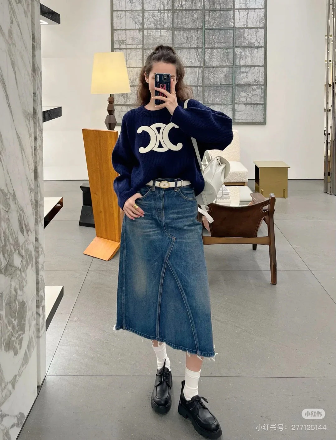 Celi 25fw embroidered sweater