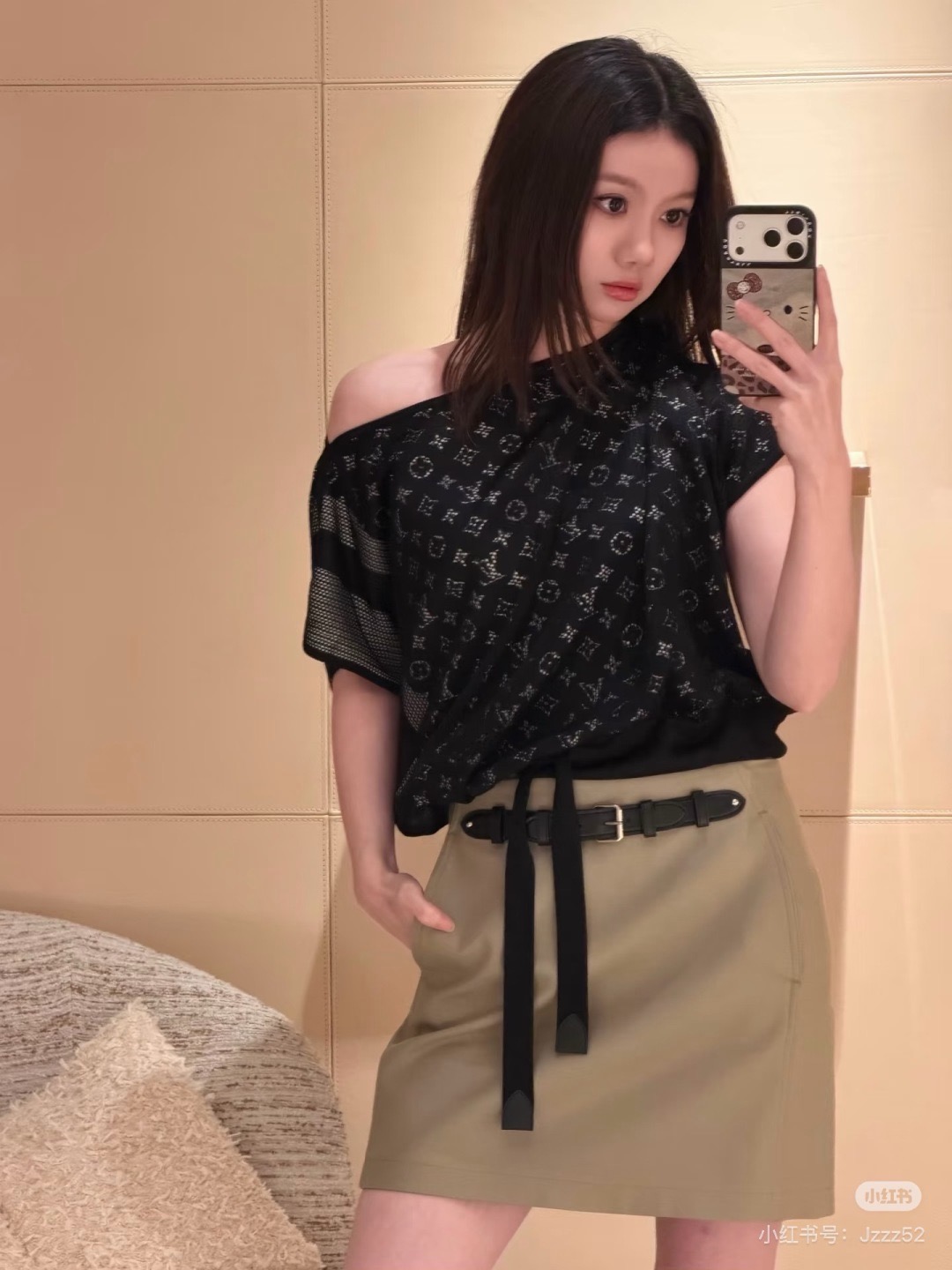 Loui 26ssbelted skirt