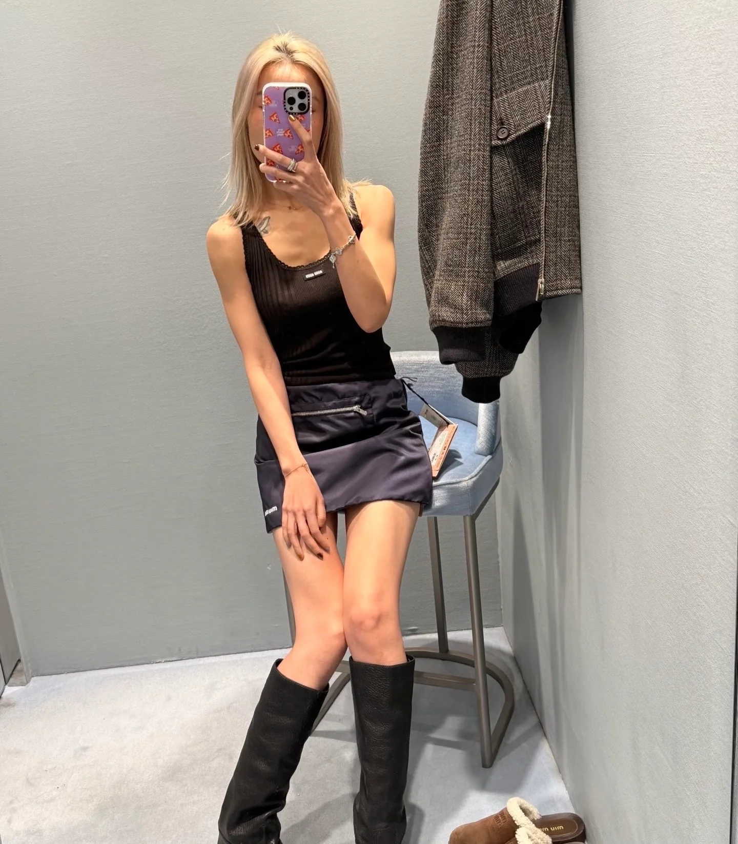 Miu 26ss knitted vest