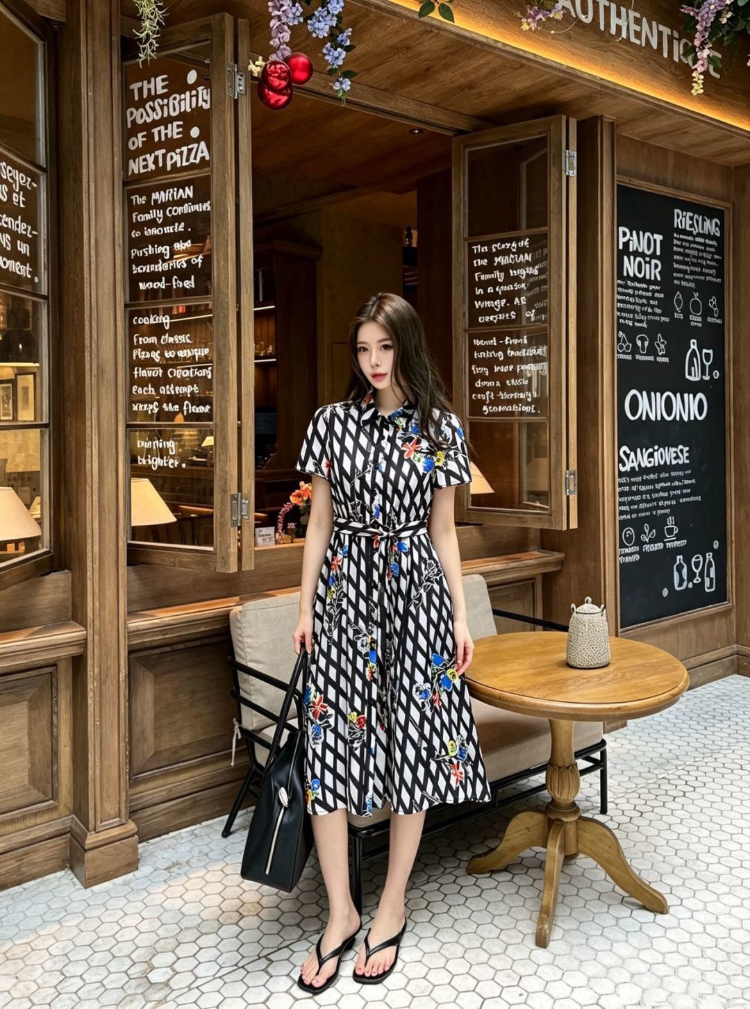 Chan 26ss print dress