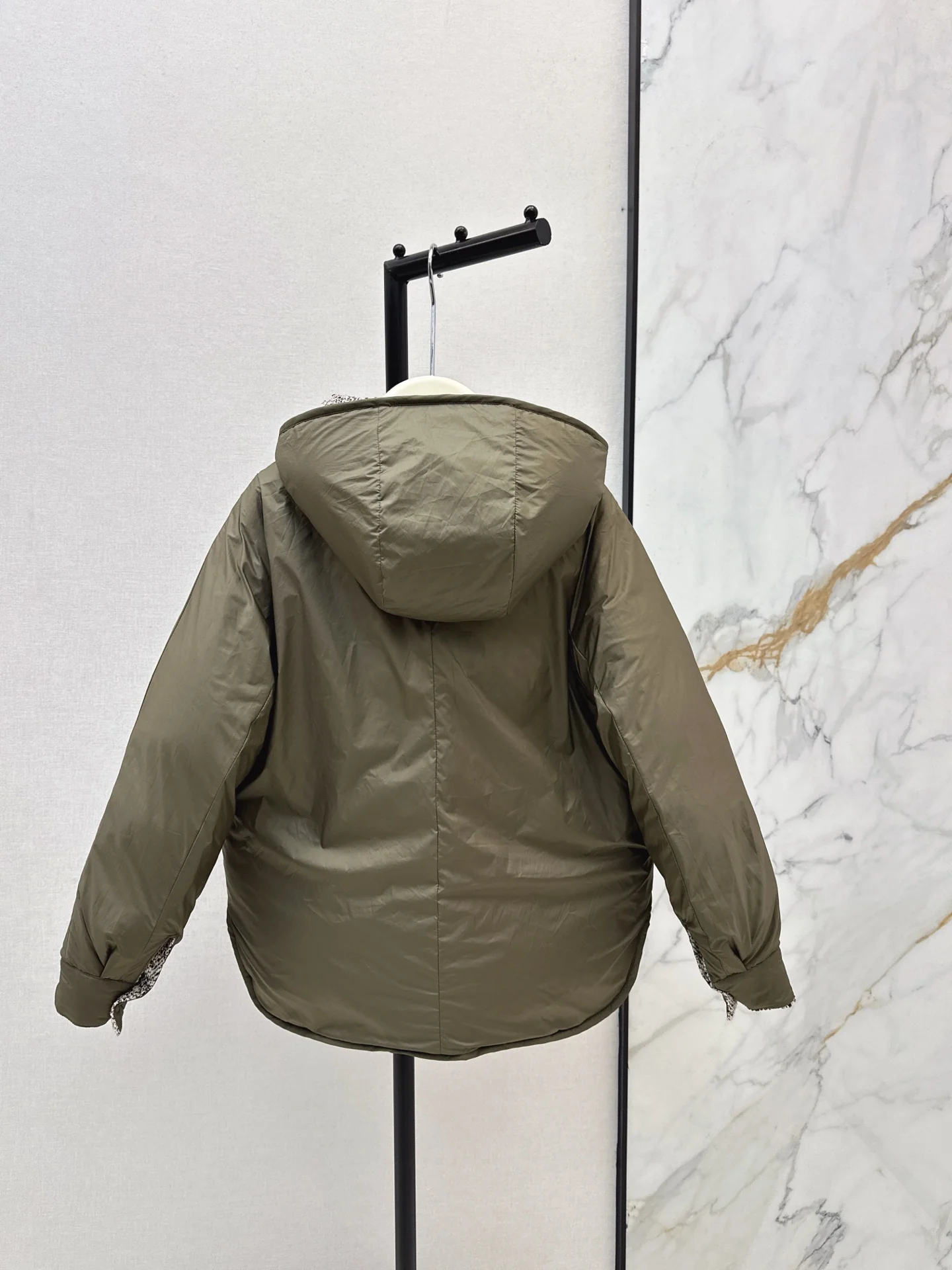 Brun 25fw reversible woven down jacket