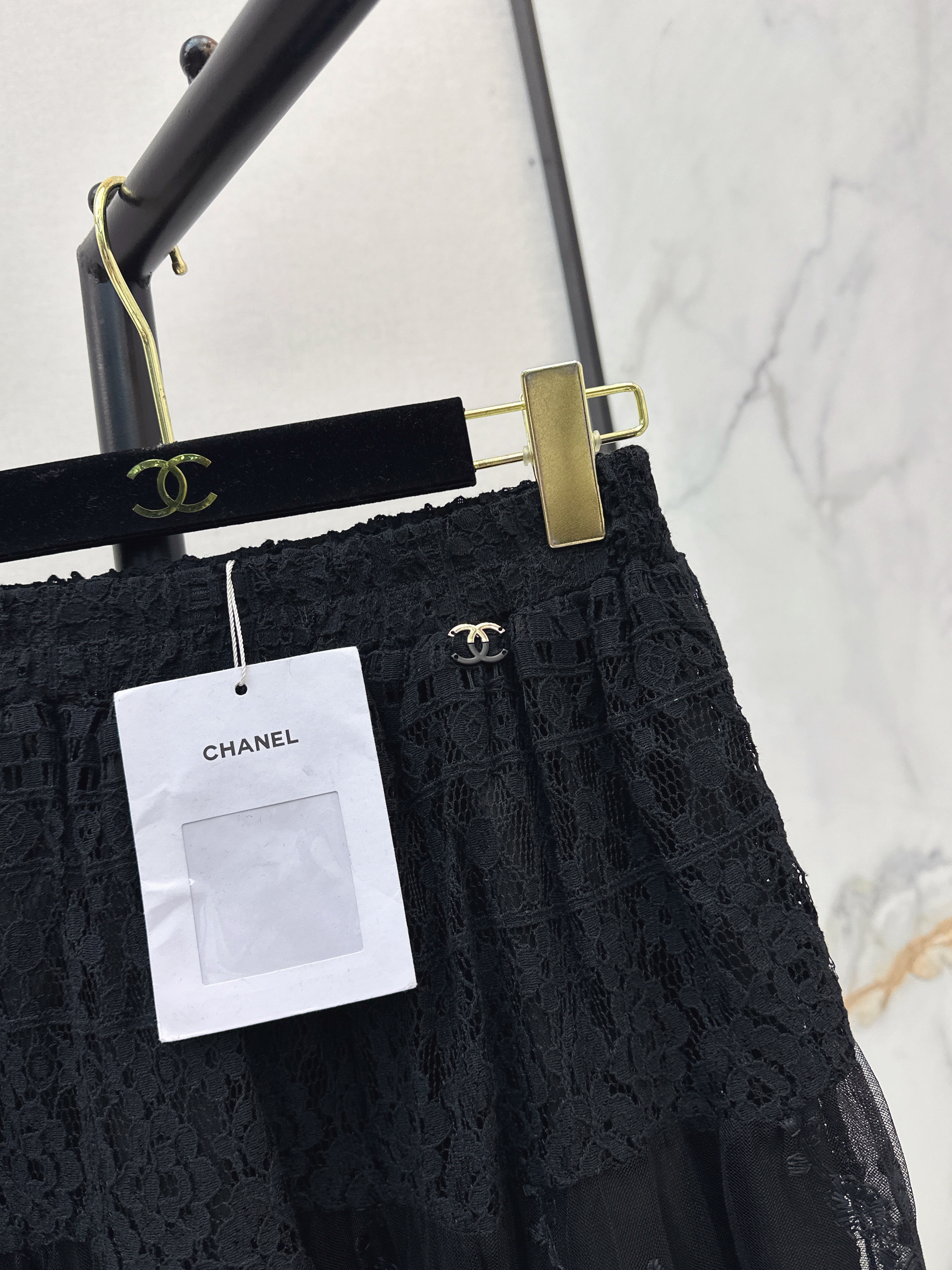 Chan 26ss lace skirt