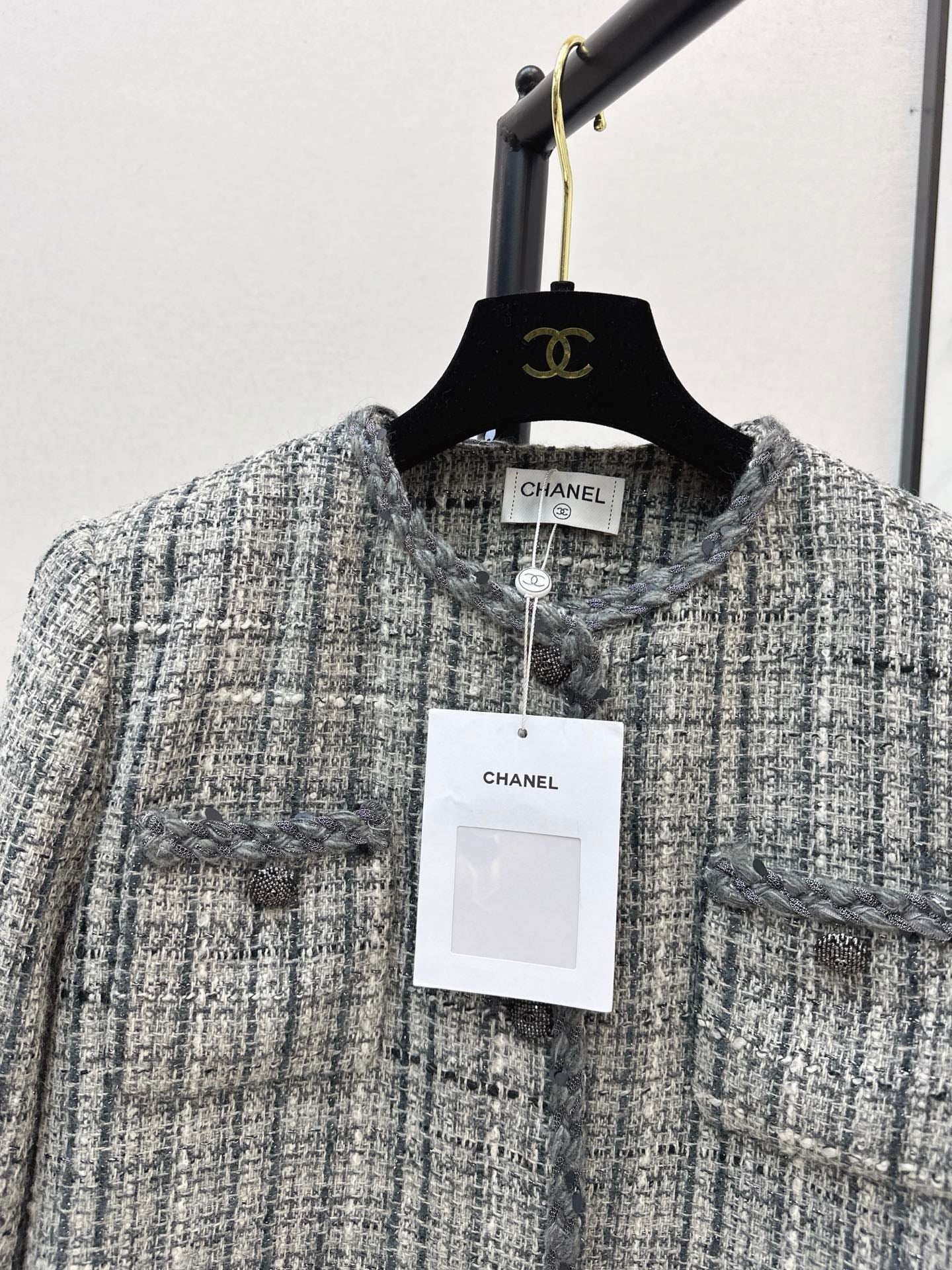 Chan 26ss woven tweed jacket