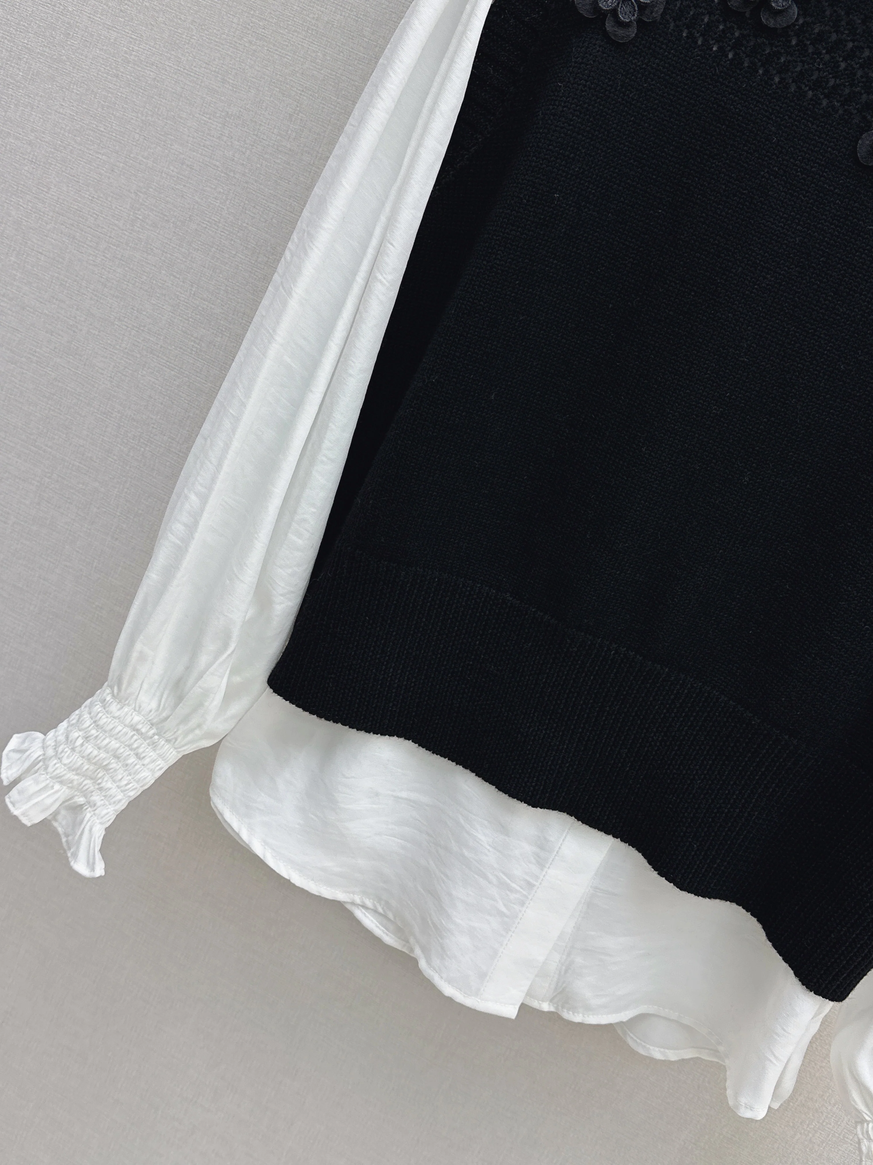 Chan 26ss elegant shirts knit vest