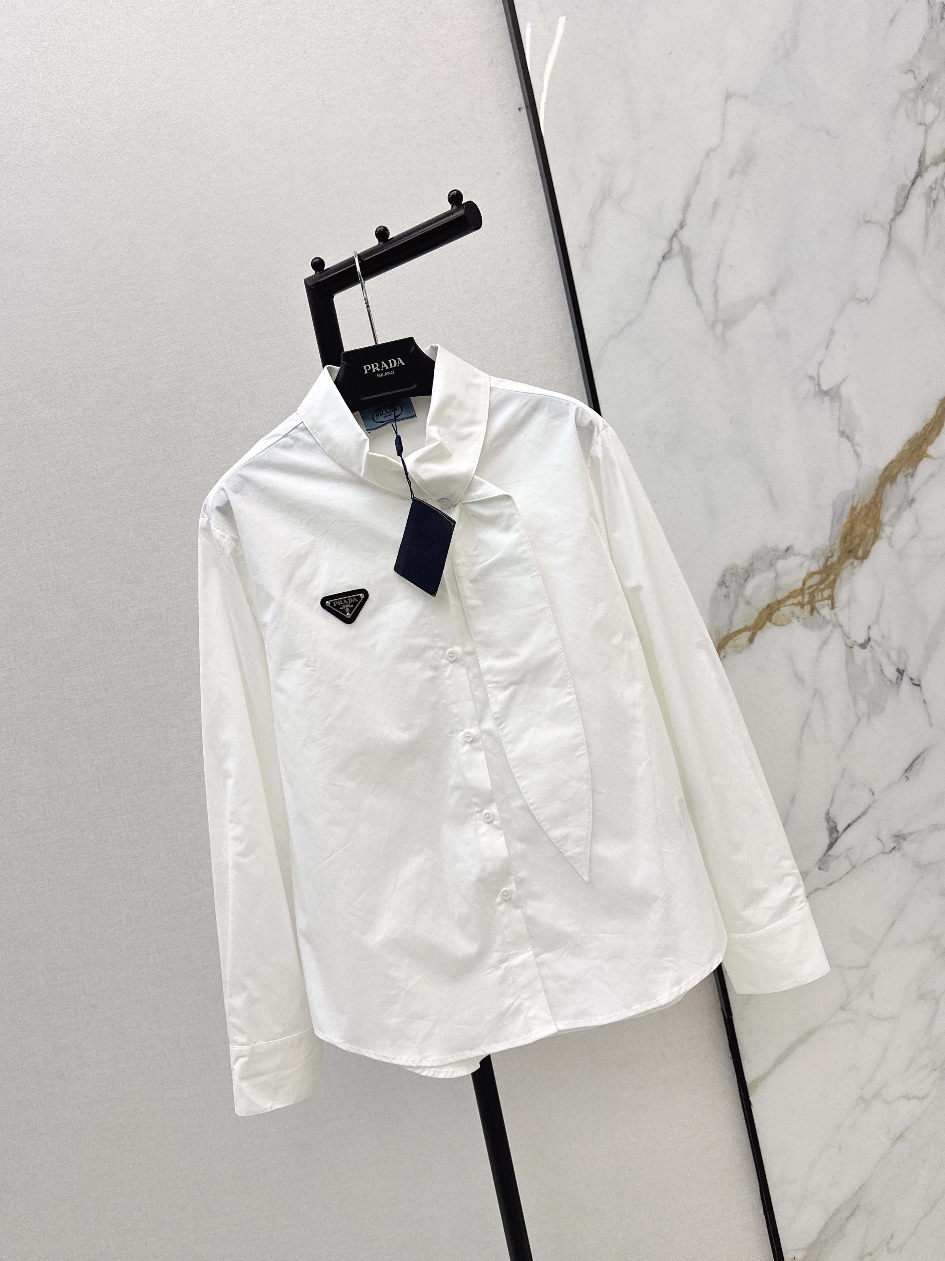 Pra 26ss ribbon shirt