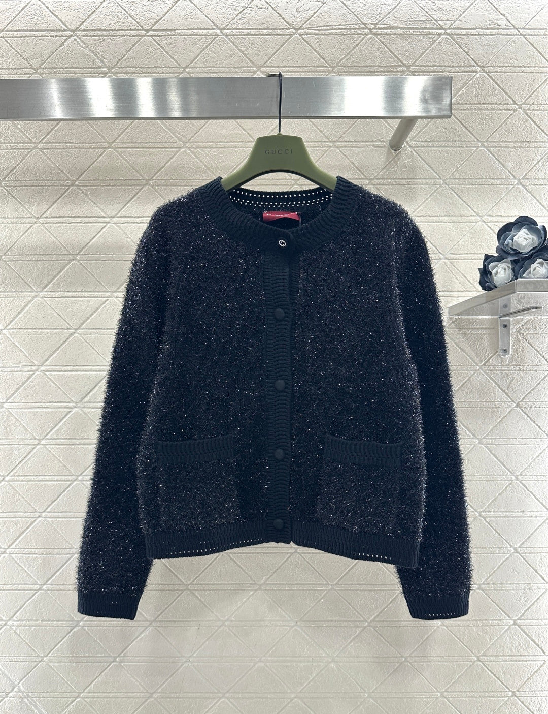 Gucc 26ss bling knit cardigan