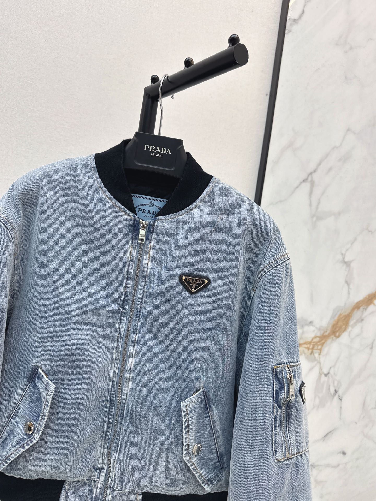 Prad 26ss denum padded jacket