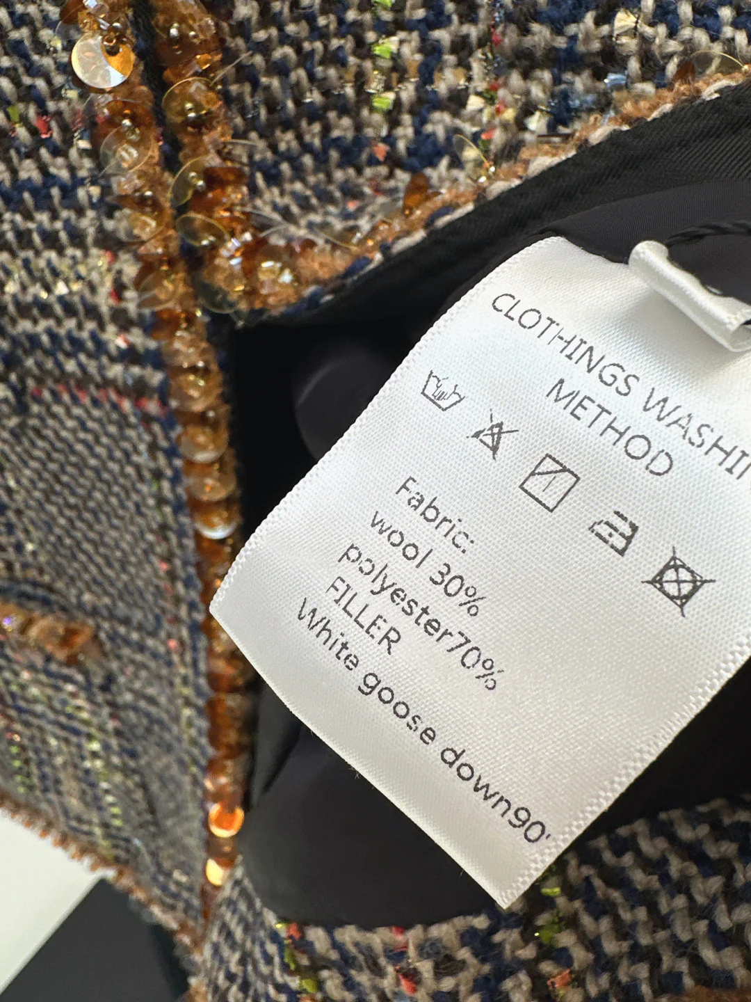 Chan 25fw houndstooth jacket