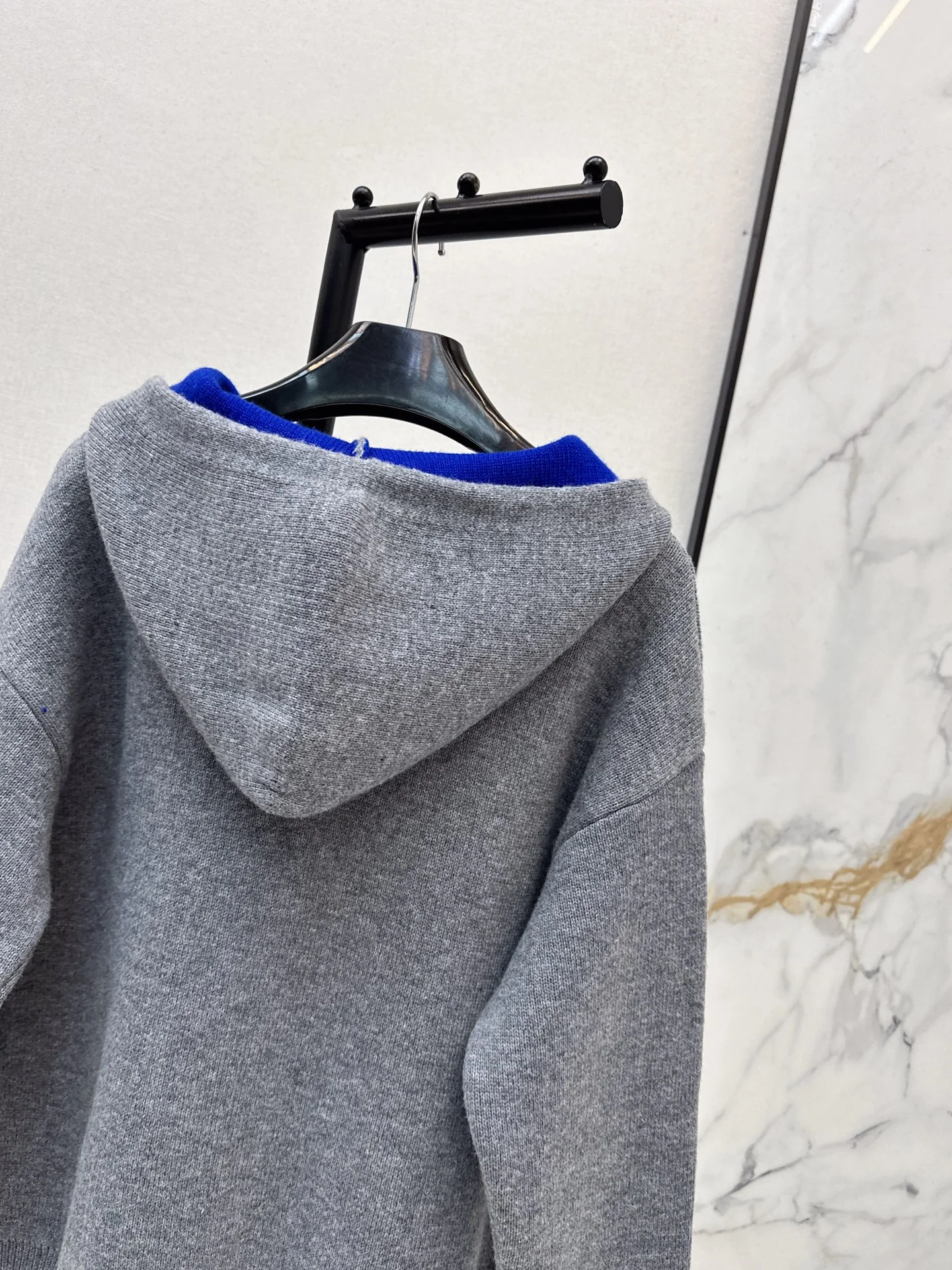 Celi 26ss hooded jacquard sweater