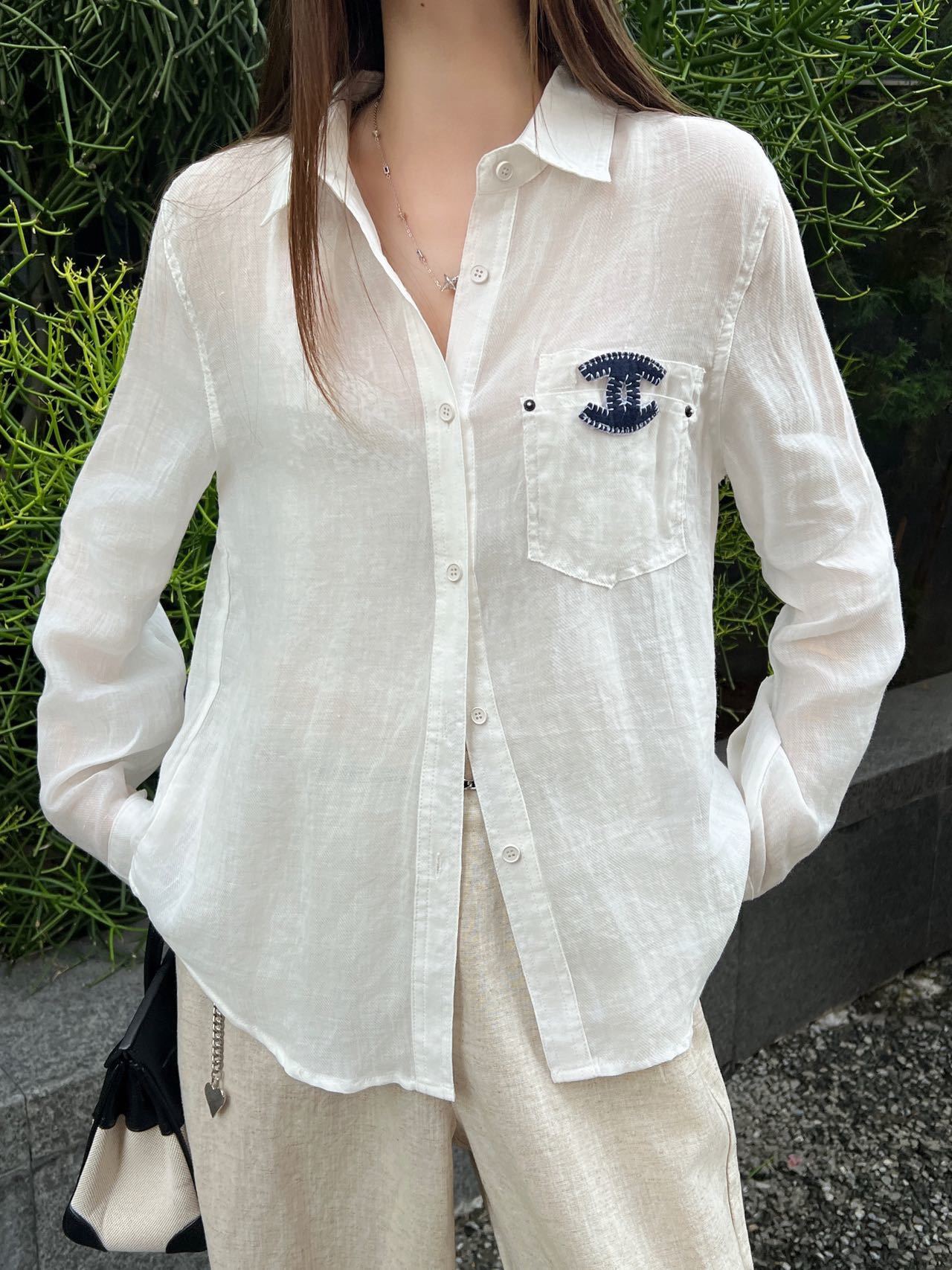 Chan 26ss embroidery shirt