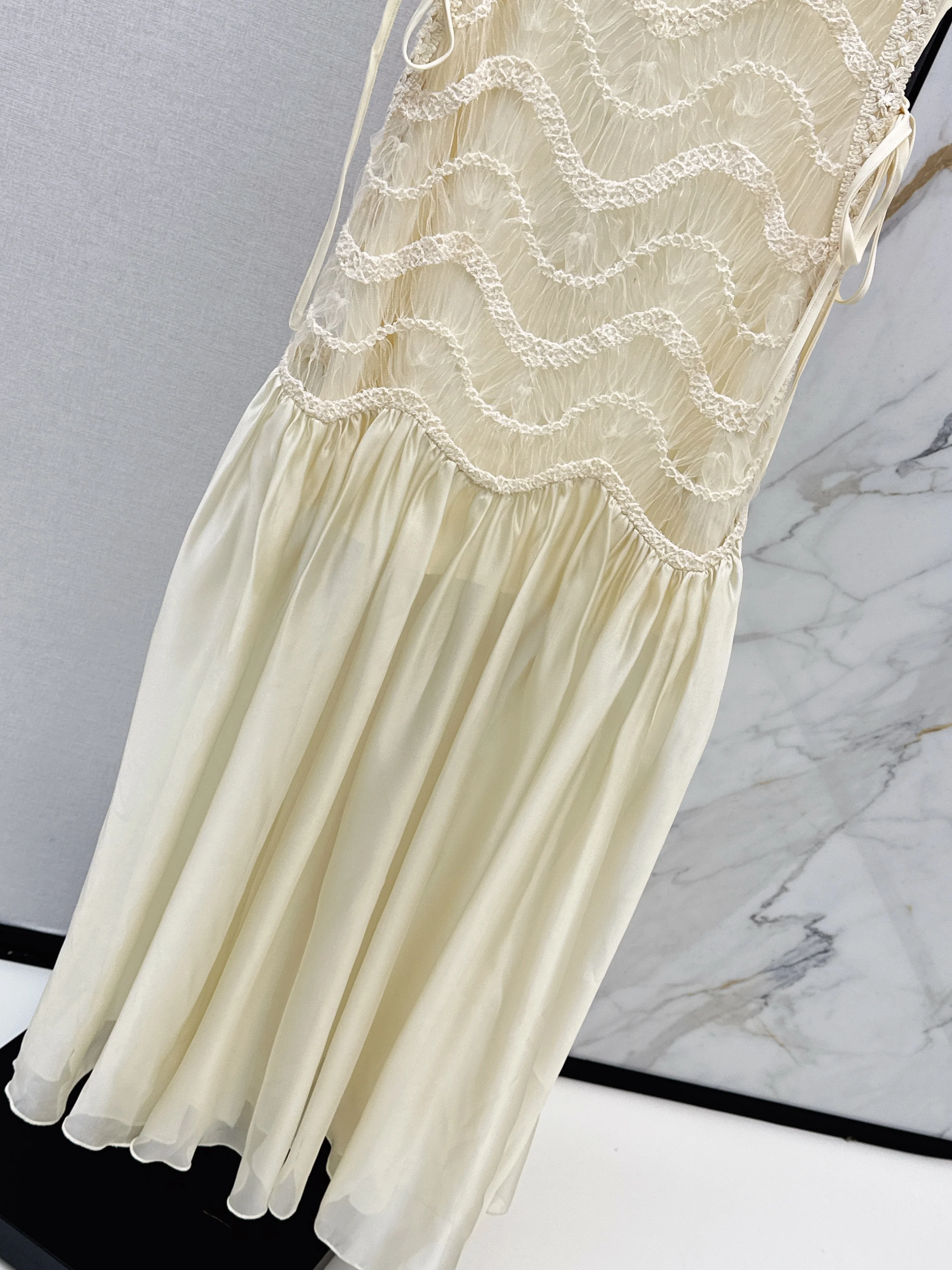 CD 26ss woven contract chiffon dress