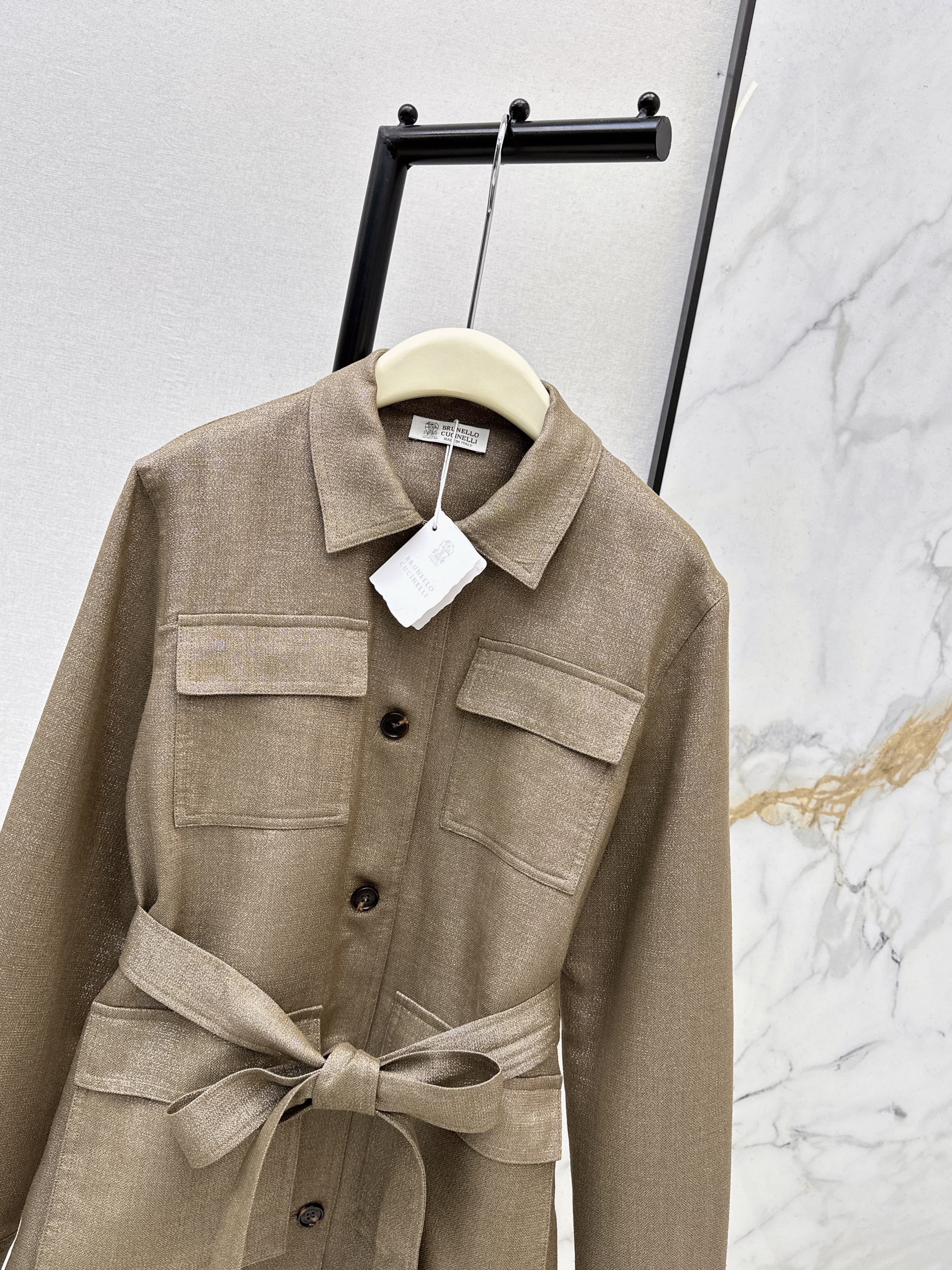 Brun 26ss linen jacket