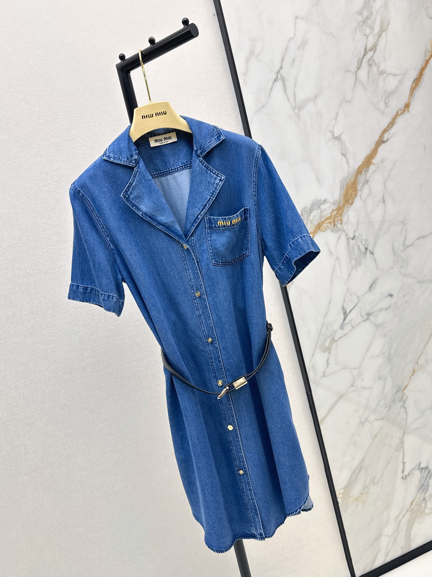 Miu 26ss belted dress