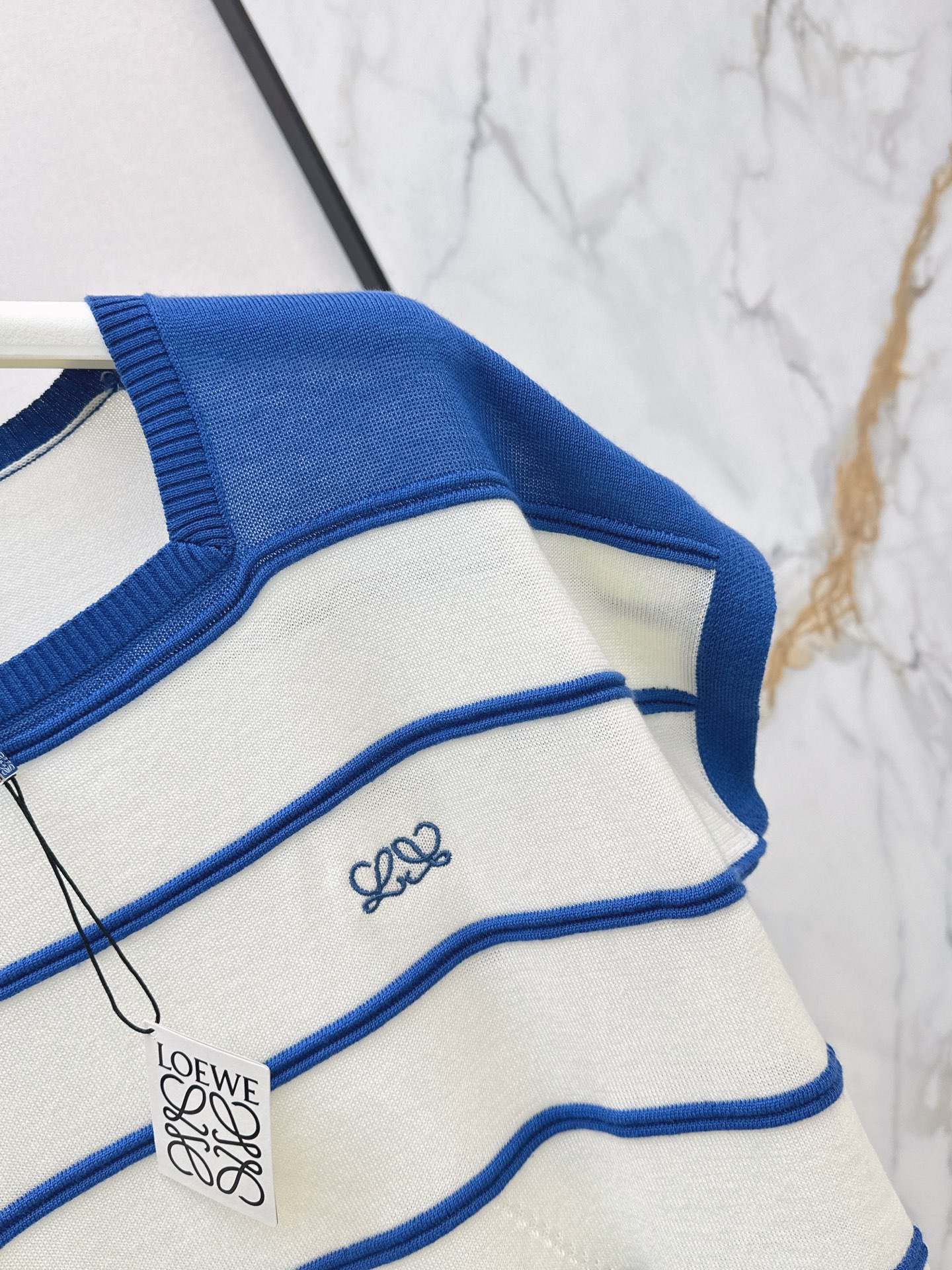 Loe 26ss stripe knit sweater