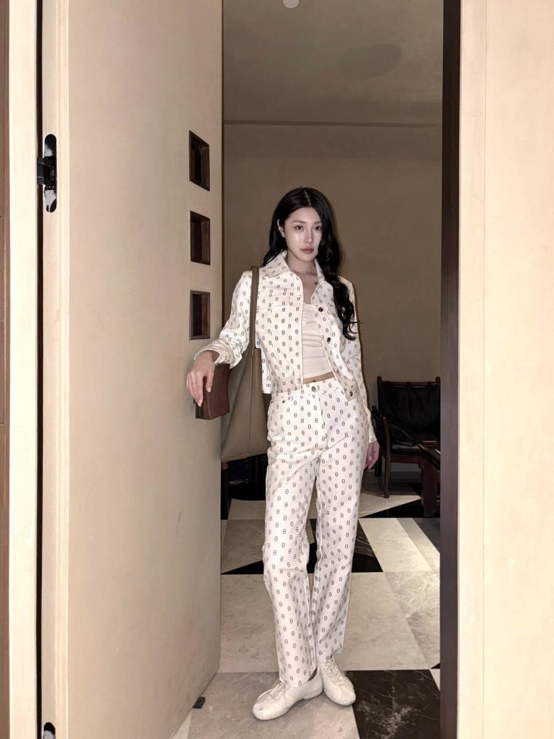 Herm 26ss print jeans