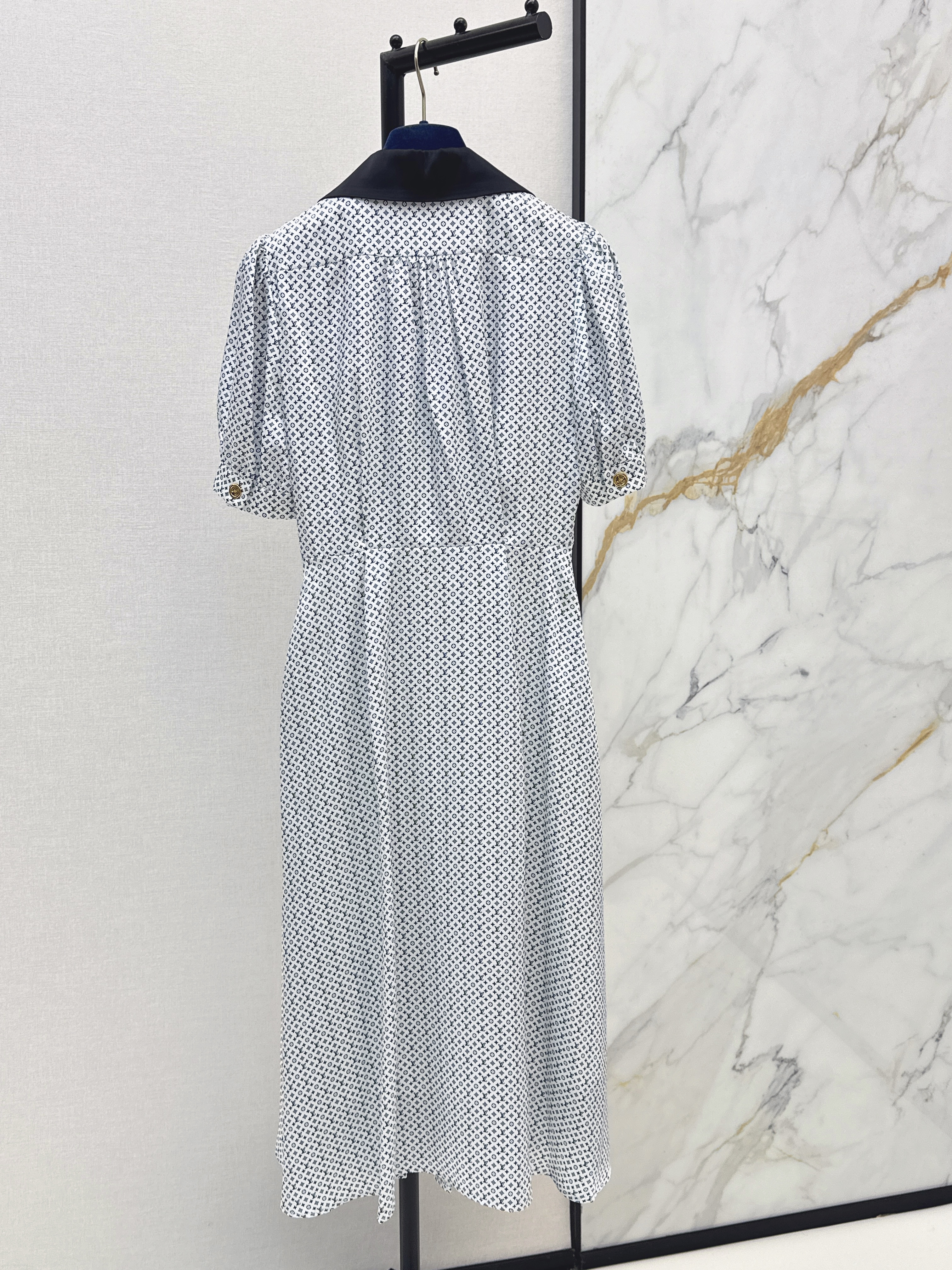 Loui 26ss contract collar dress