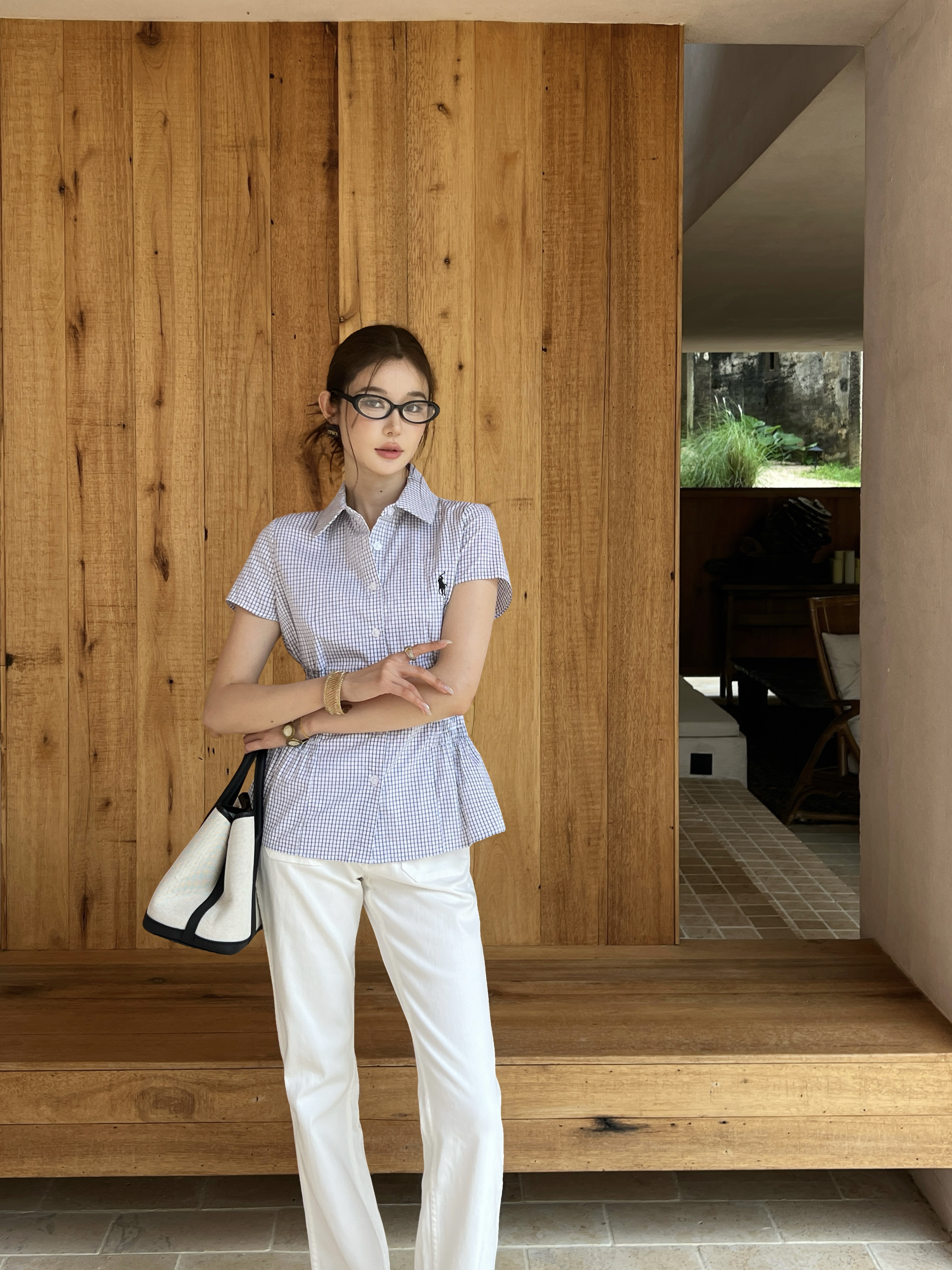 Ralp 26ss fitted waist shirt