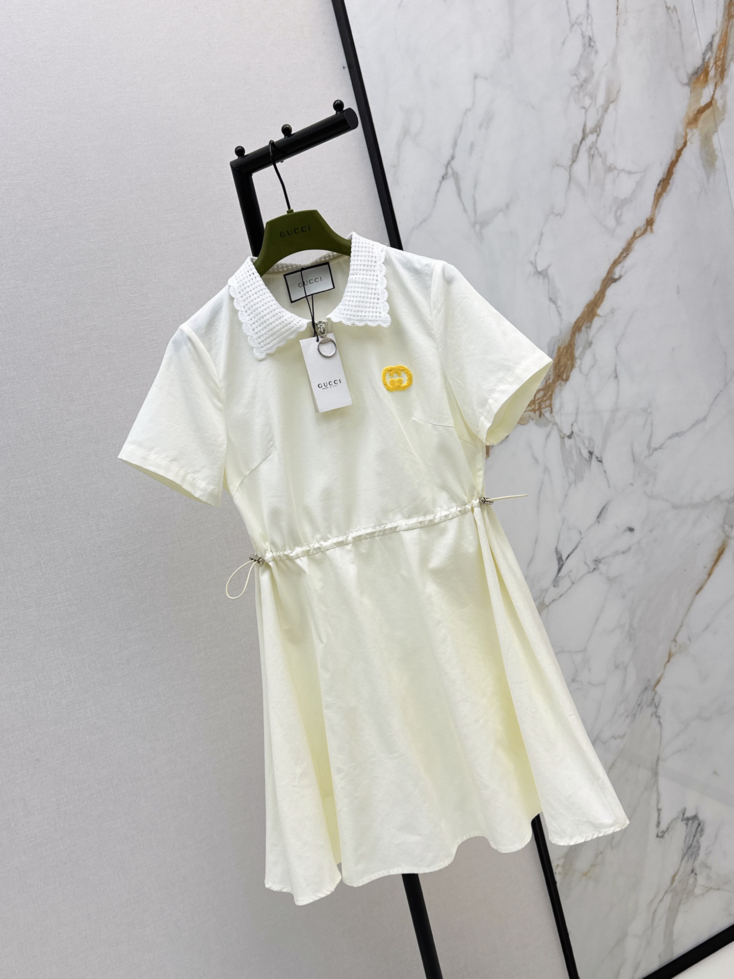 Guc 26ss peter pan collar dress