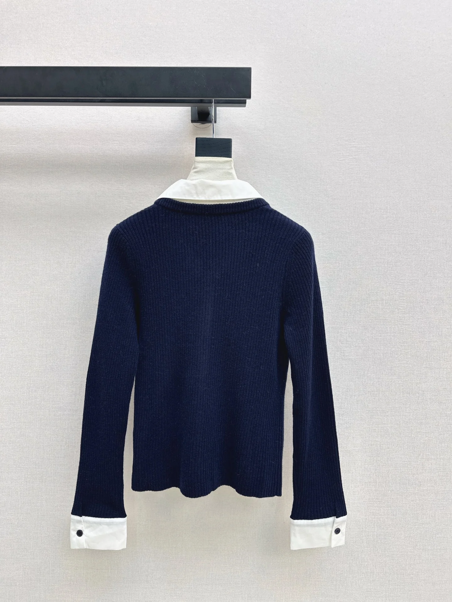 Miu 26SS 2in1 knit shirt