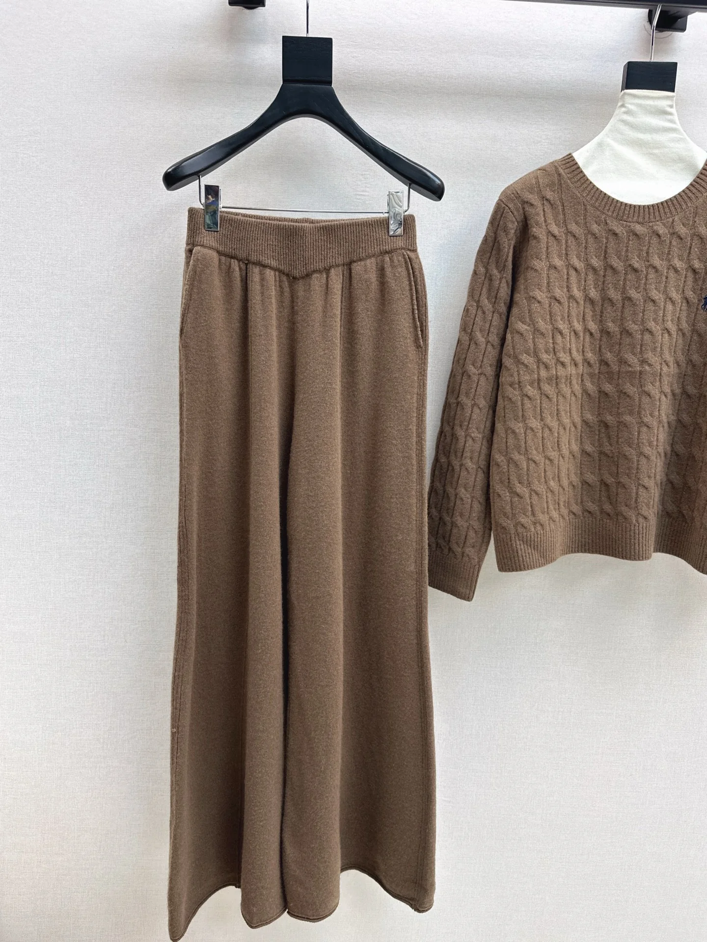 Ralp 25fw wool sweater +wide-leg pants