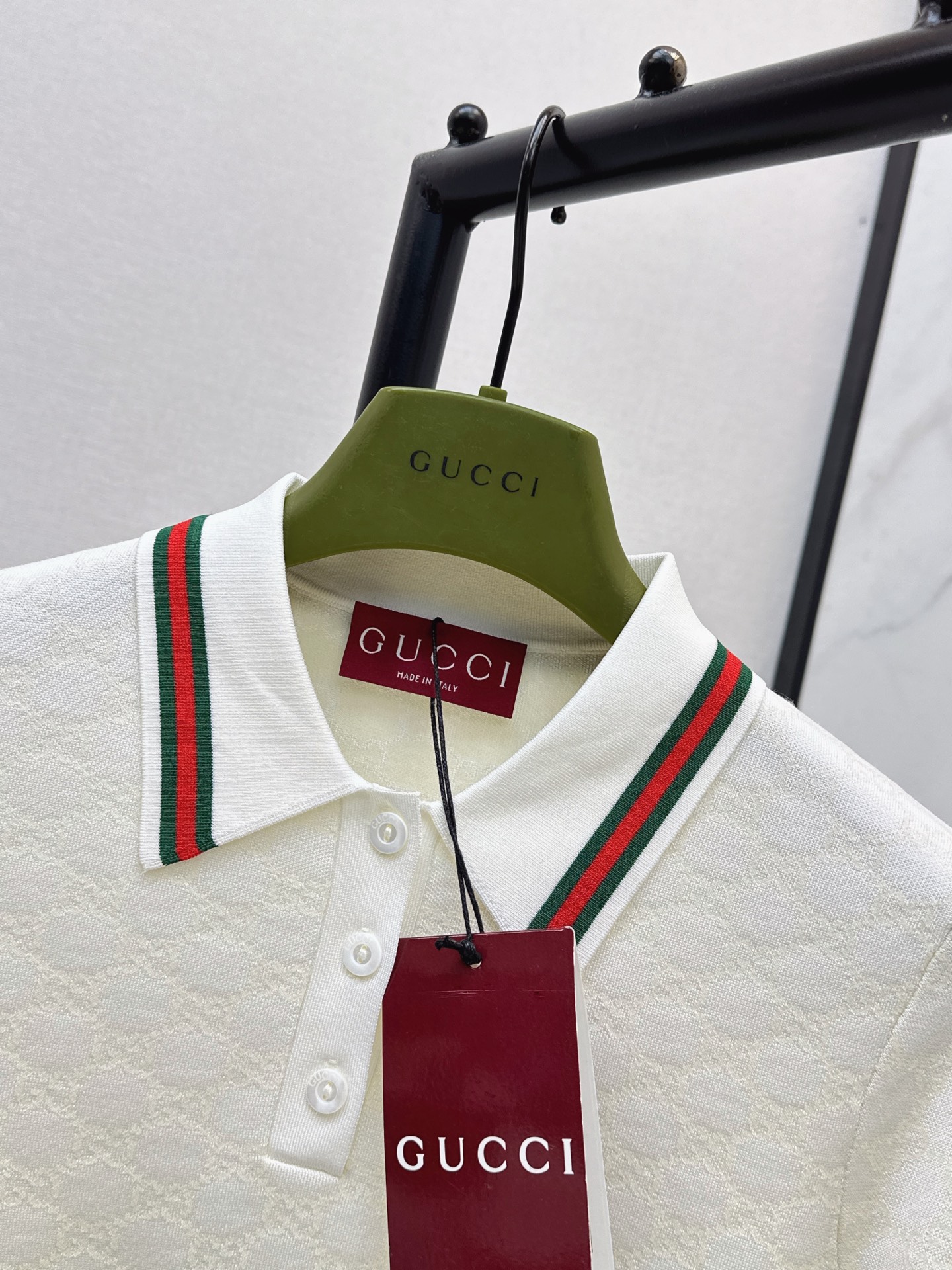 Guc 26ss jacquard polo knitwear