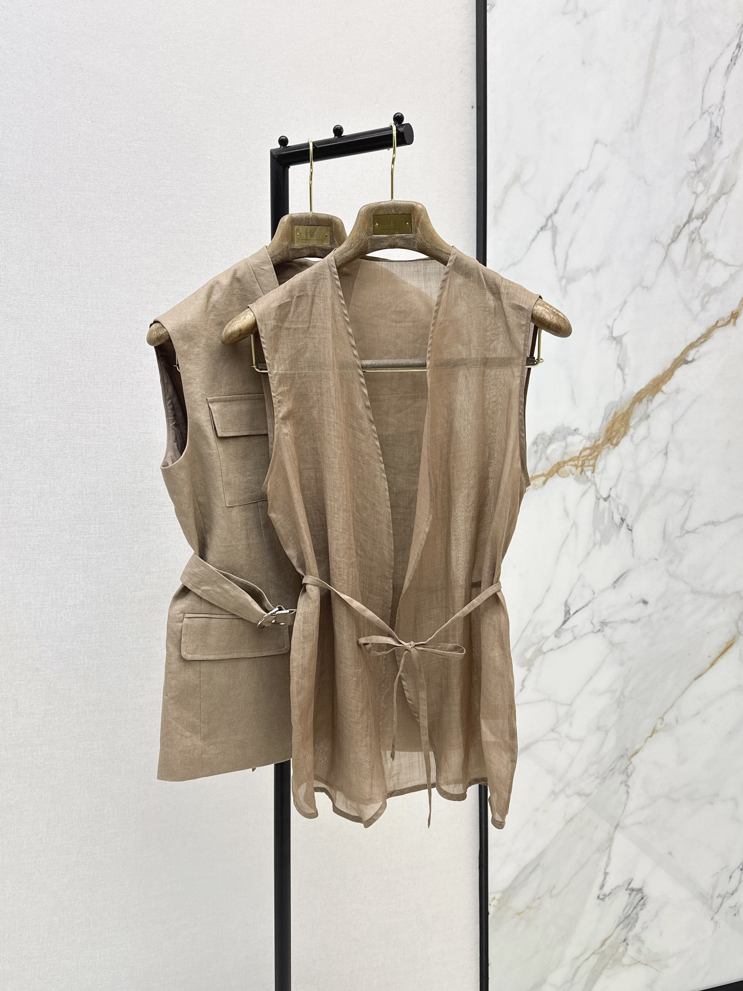 Brunello 26SS Layered Sleeveless Vest