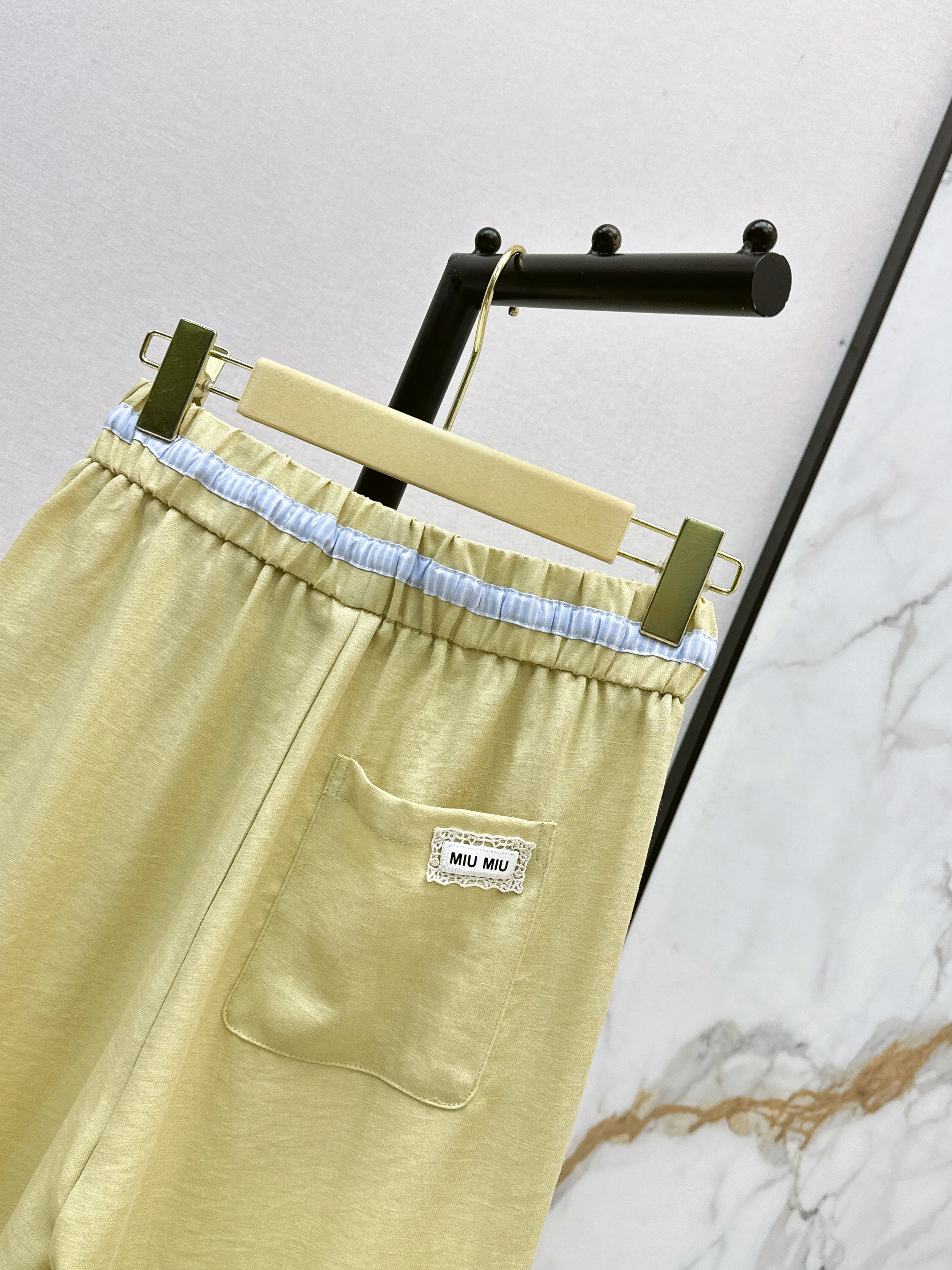 Miu 26ss straight-leg pants
