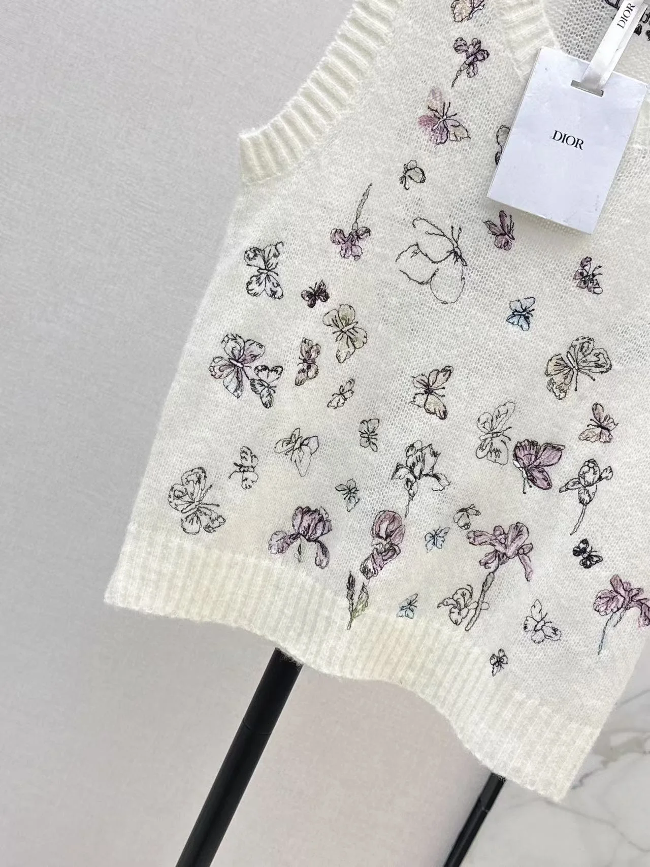 CD 26ss embroidery knit vest