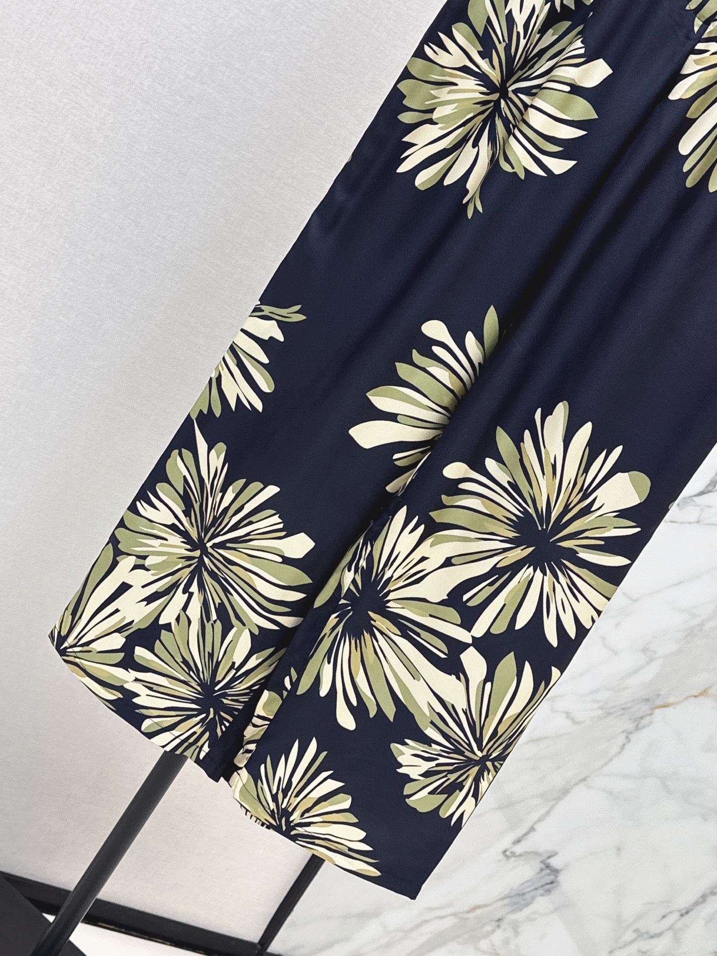 Brun 26ss print silk pants
