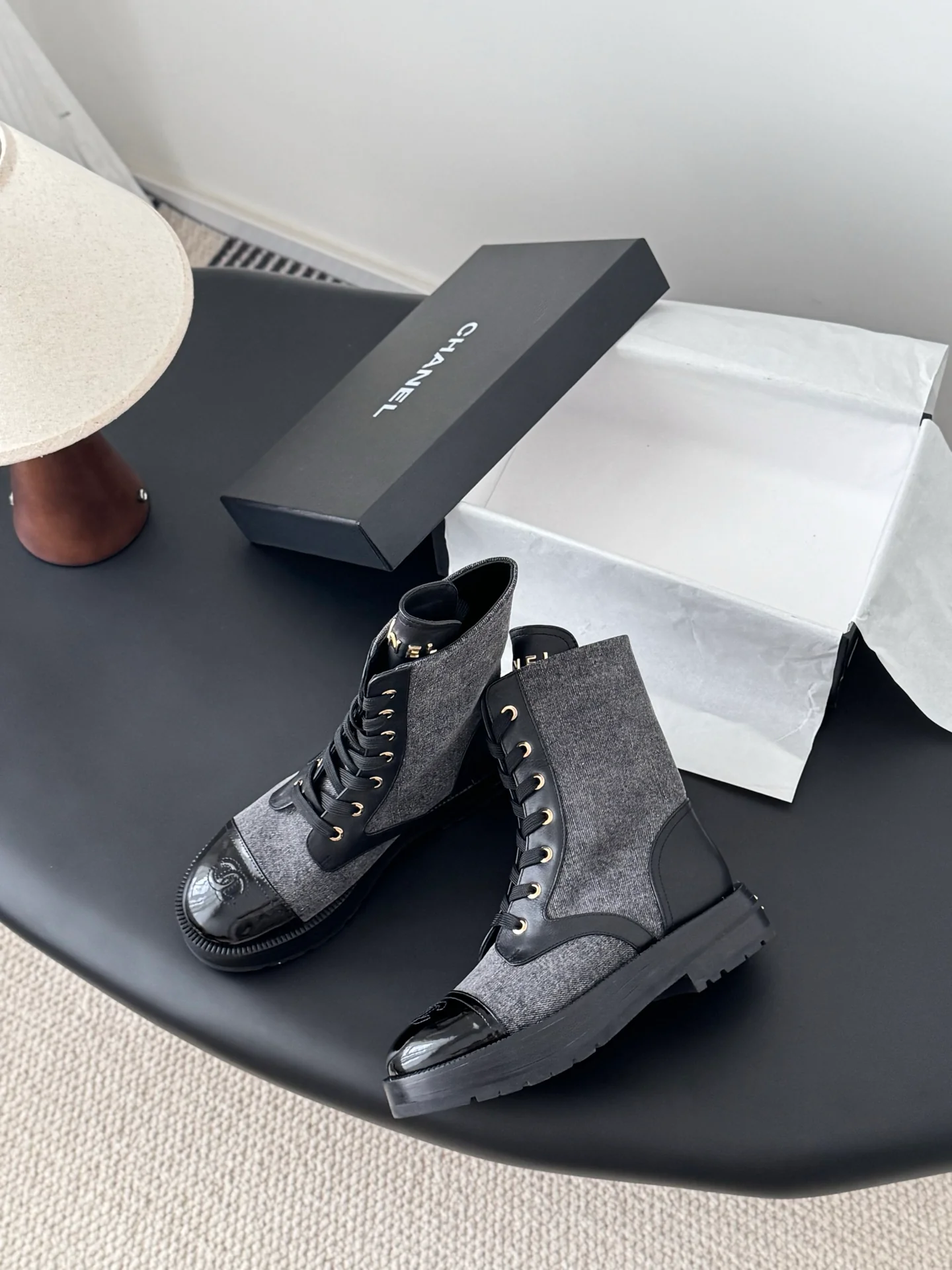 Chan 25fw ankle boots
