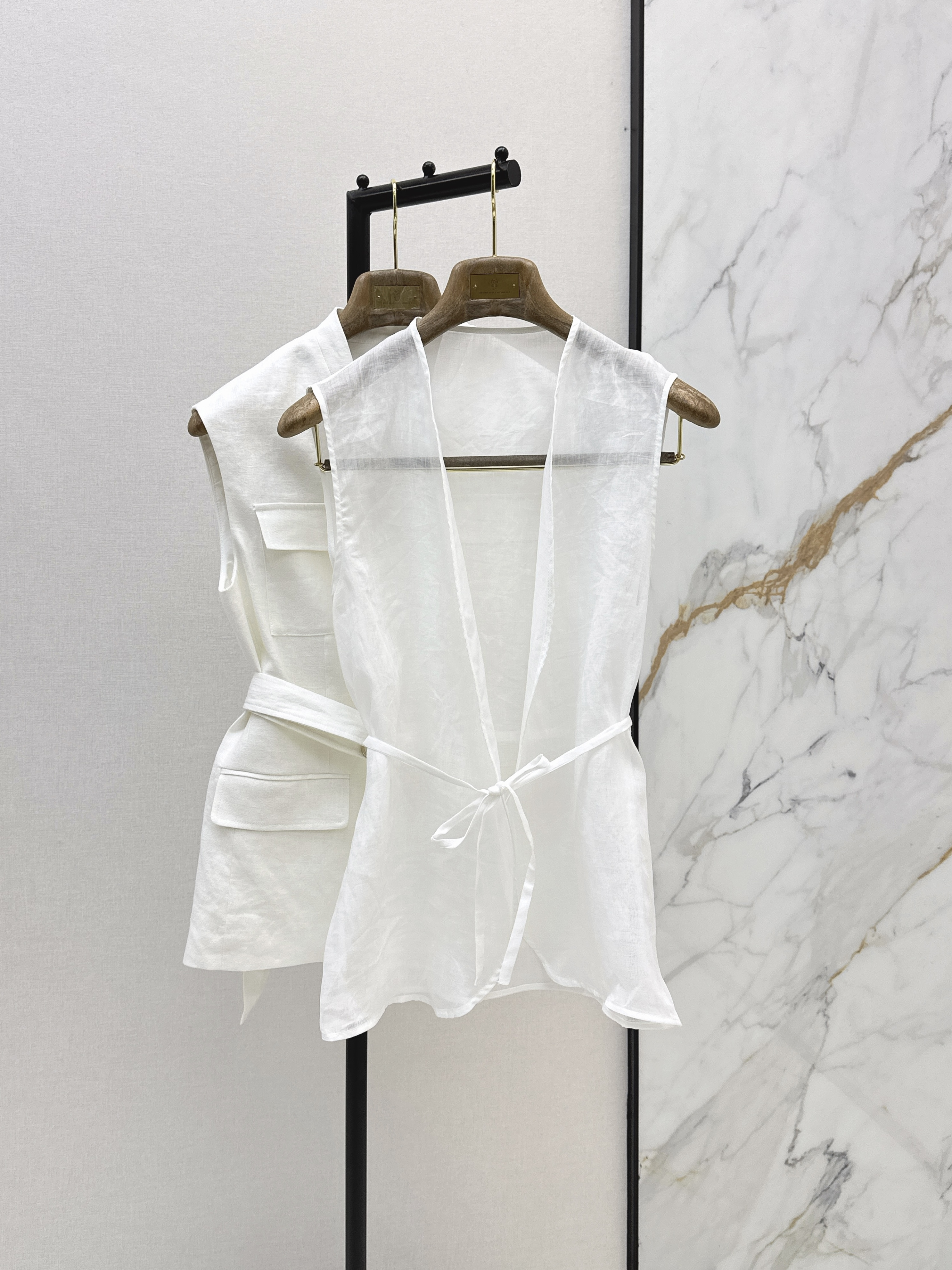 Brunello 26SS Layered Sleeveless Vest