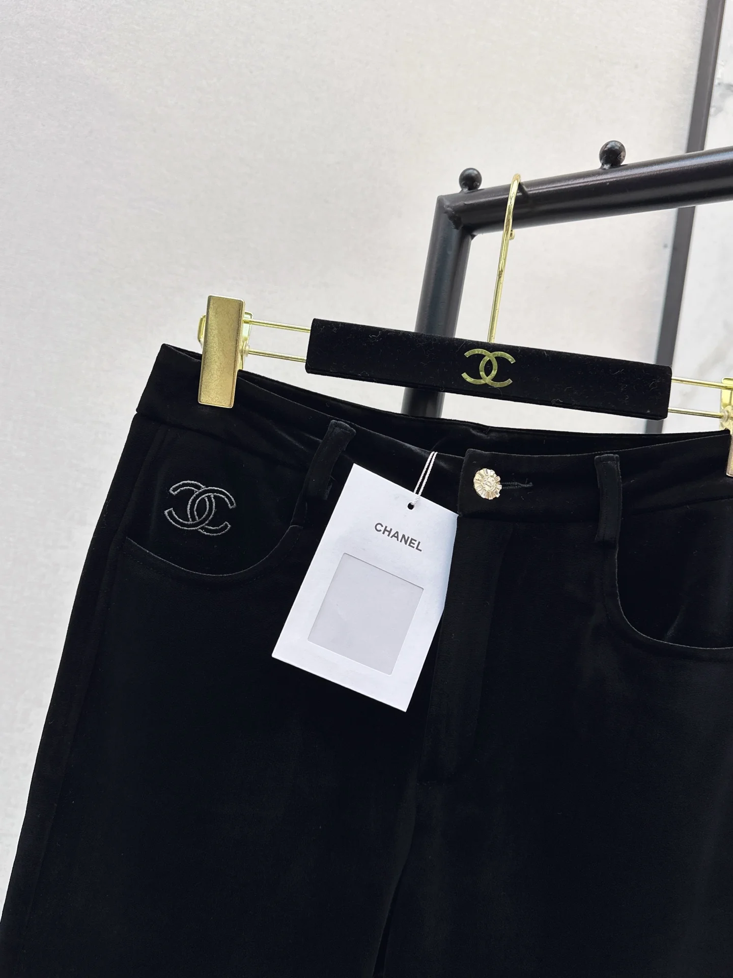 Chan 25fw velvet flared pants