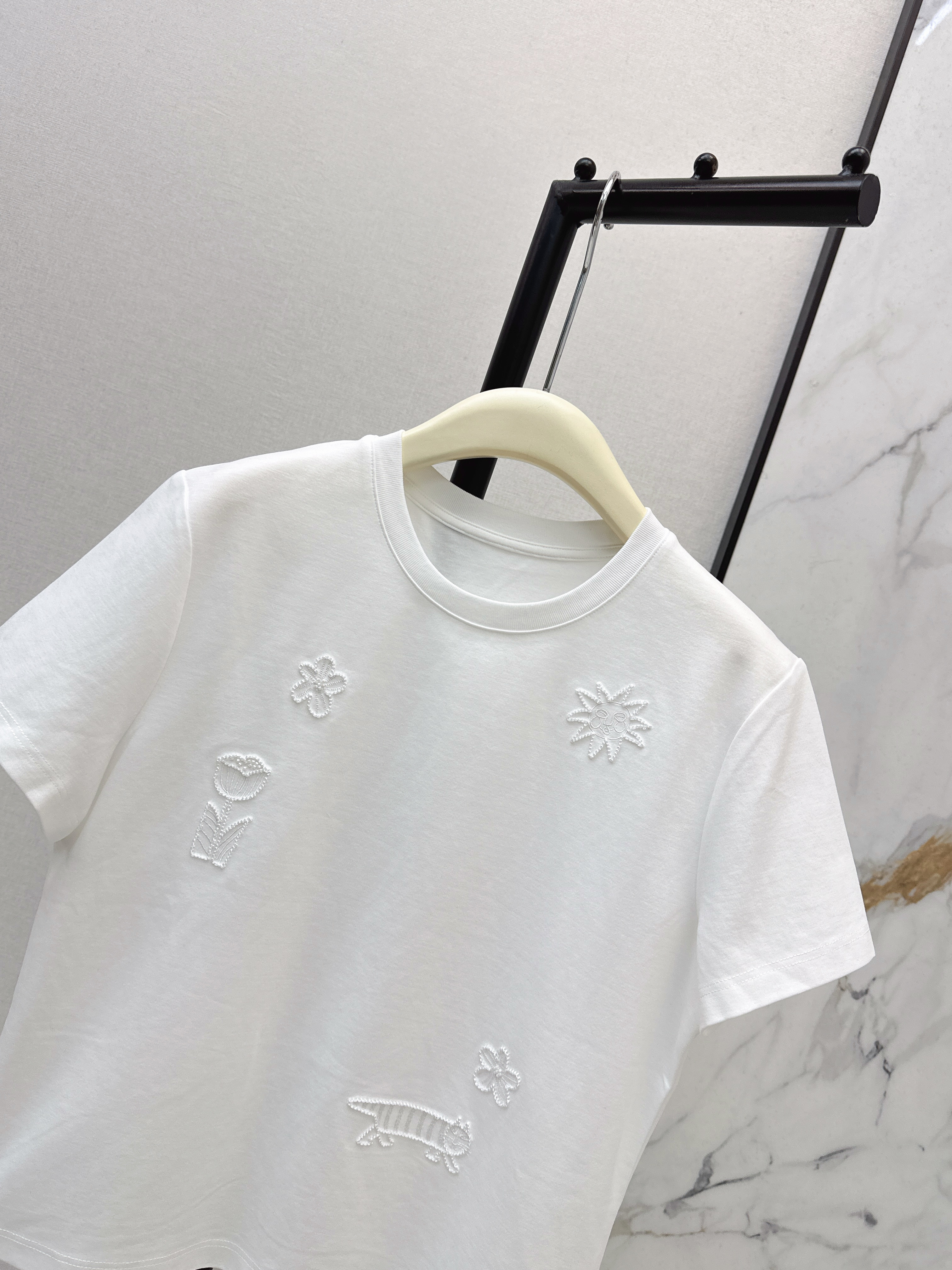 Chan 26ss beading t-shirt