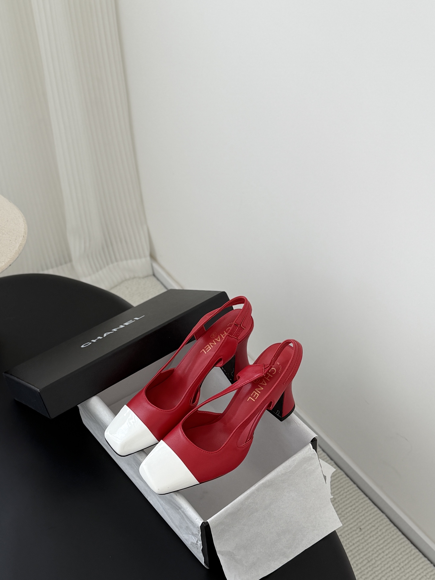 Chan 26K slingback heel mary janes