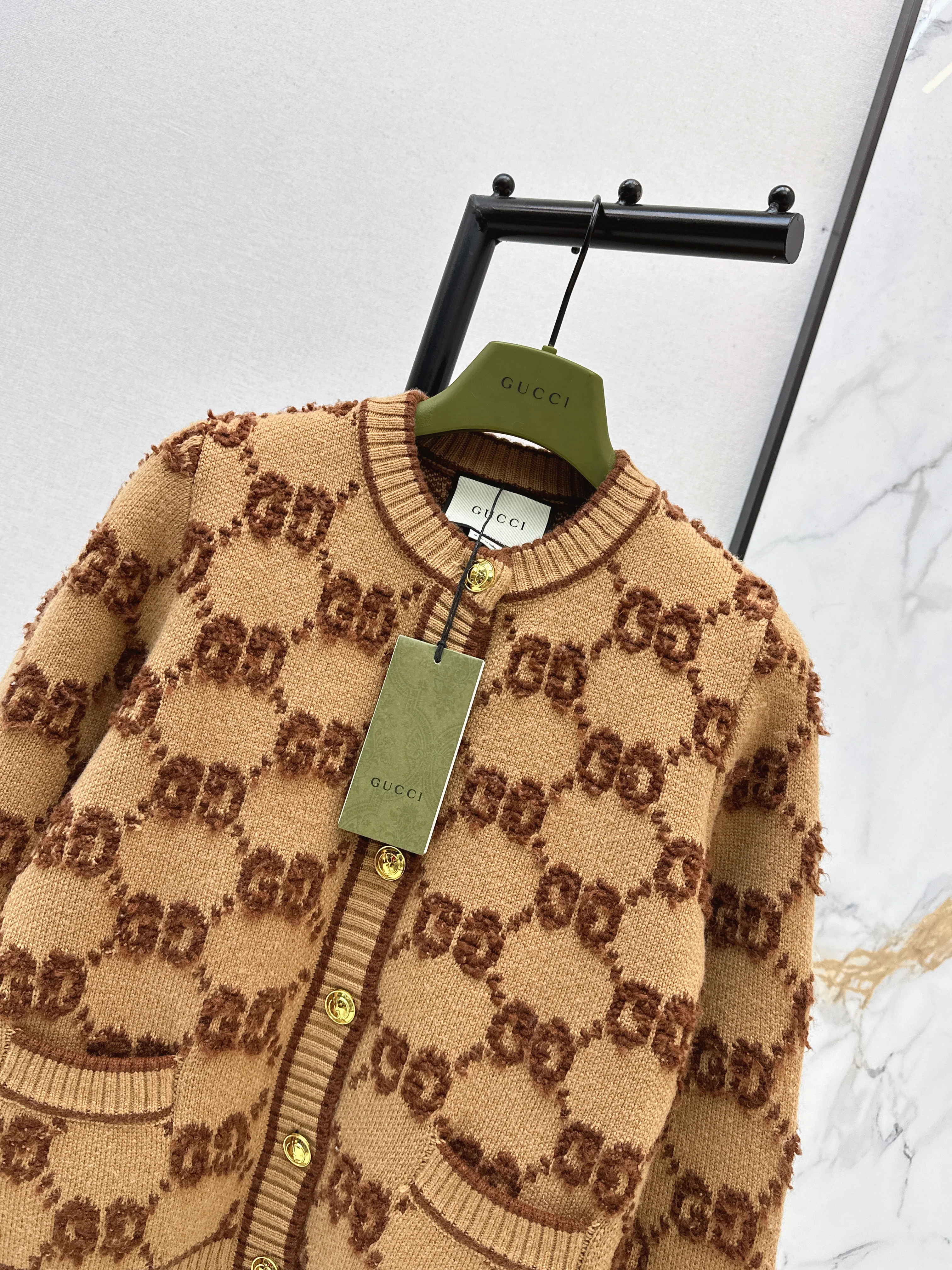 Gucc 26ss jacquard cardigan