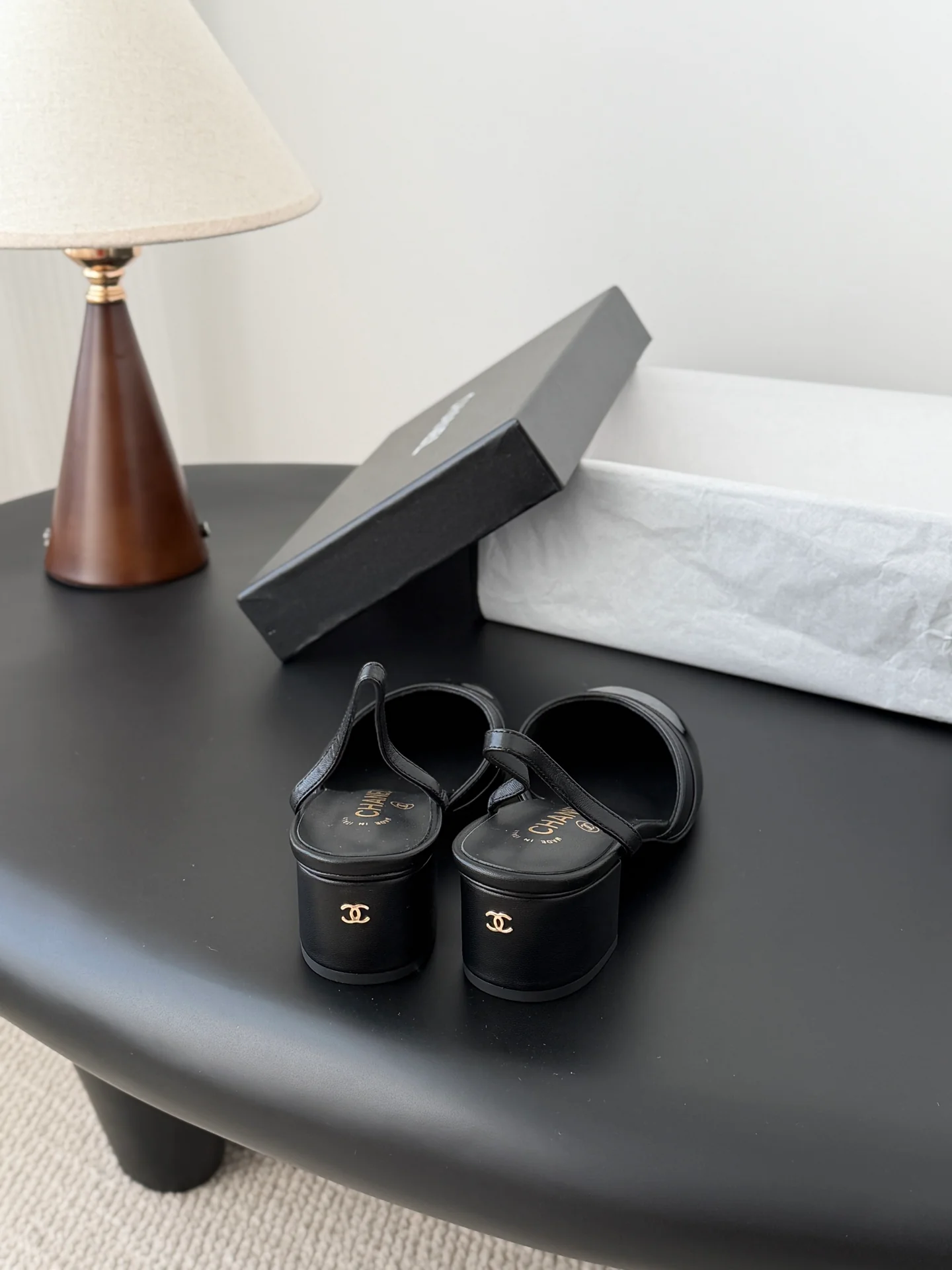 Chan 26ss mary jane chunky flats