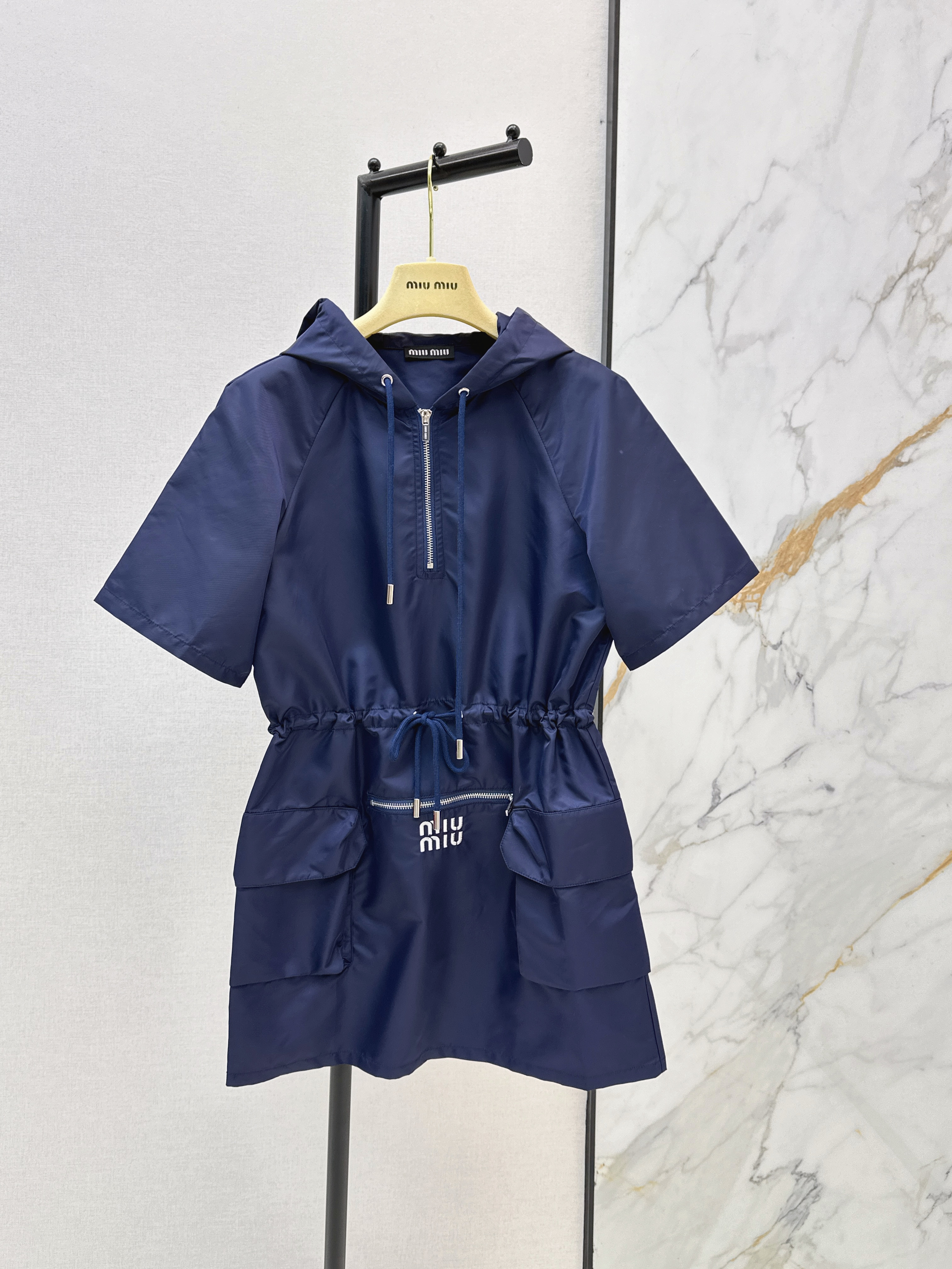 Miu 26ss hooded dress
