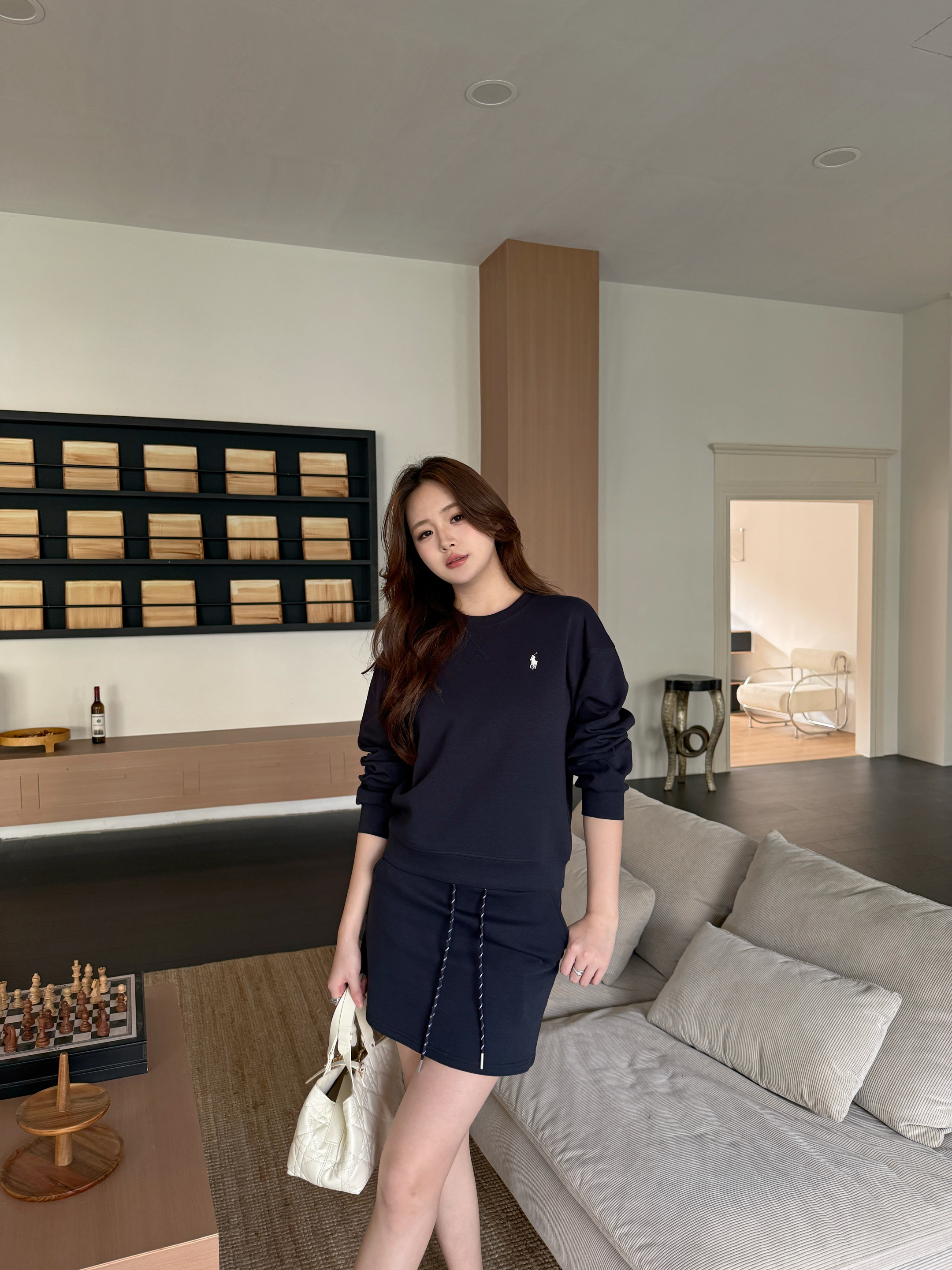 Ralp 26ss casual sweatshirts skirts sets