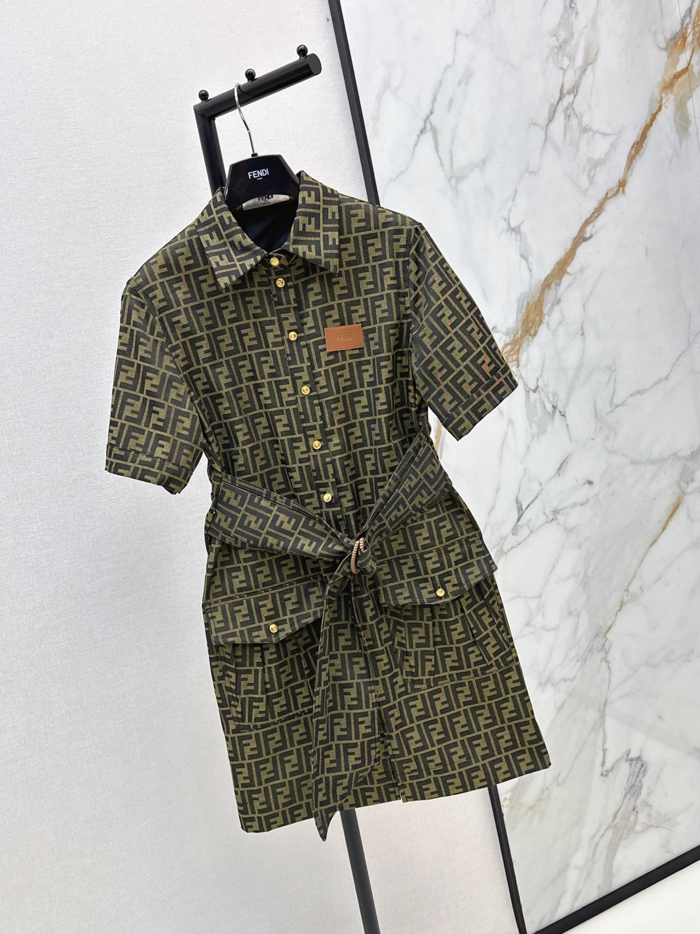 Fen 26ss jacquard dress