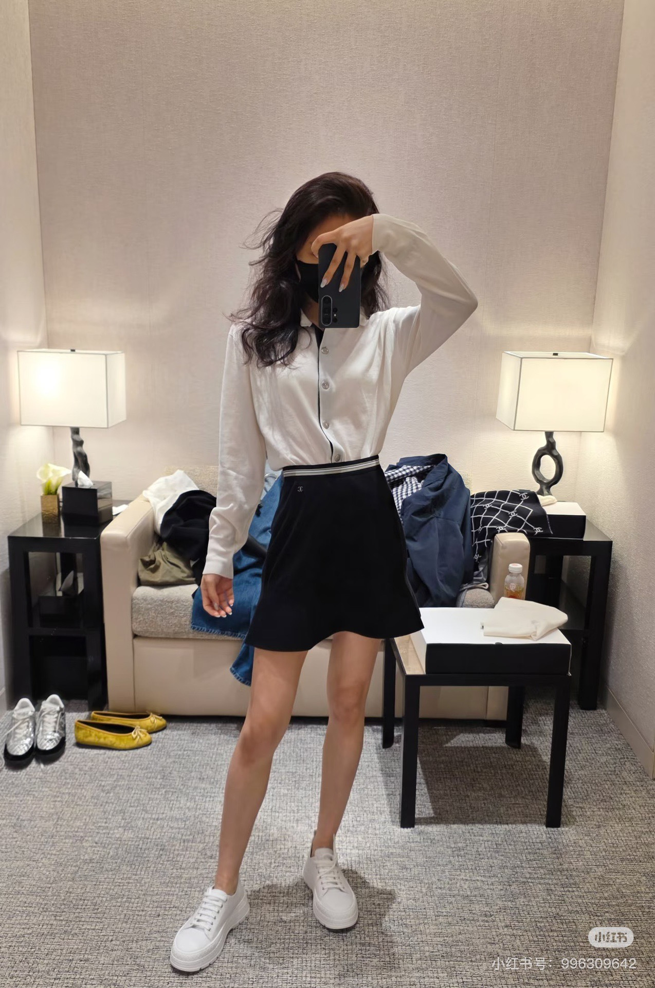 Chan 26ss A-line skirt