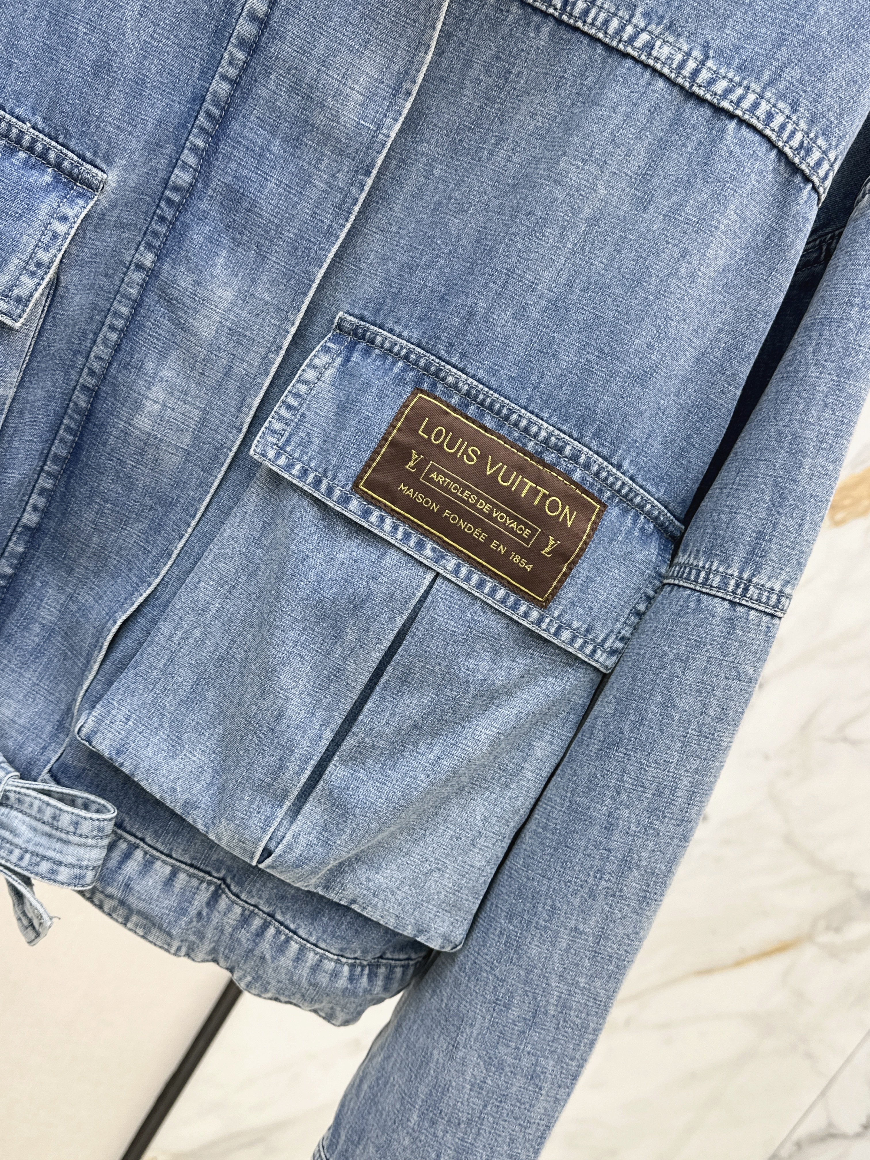 Louis 26SS Washed Utility Denim Jacket