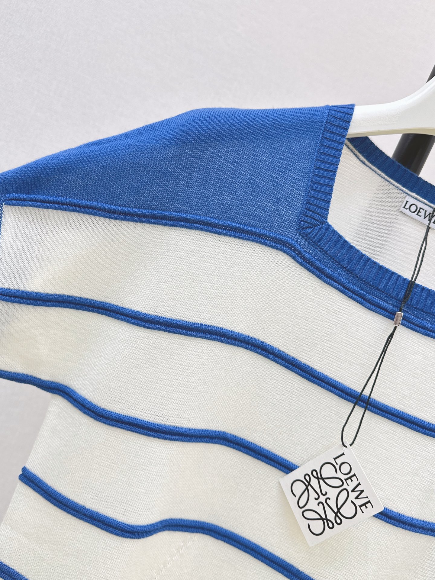 Loe 26ss stripe knit sweater