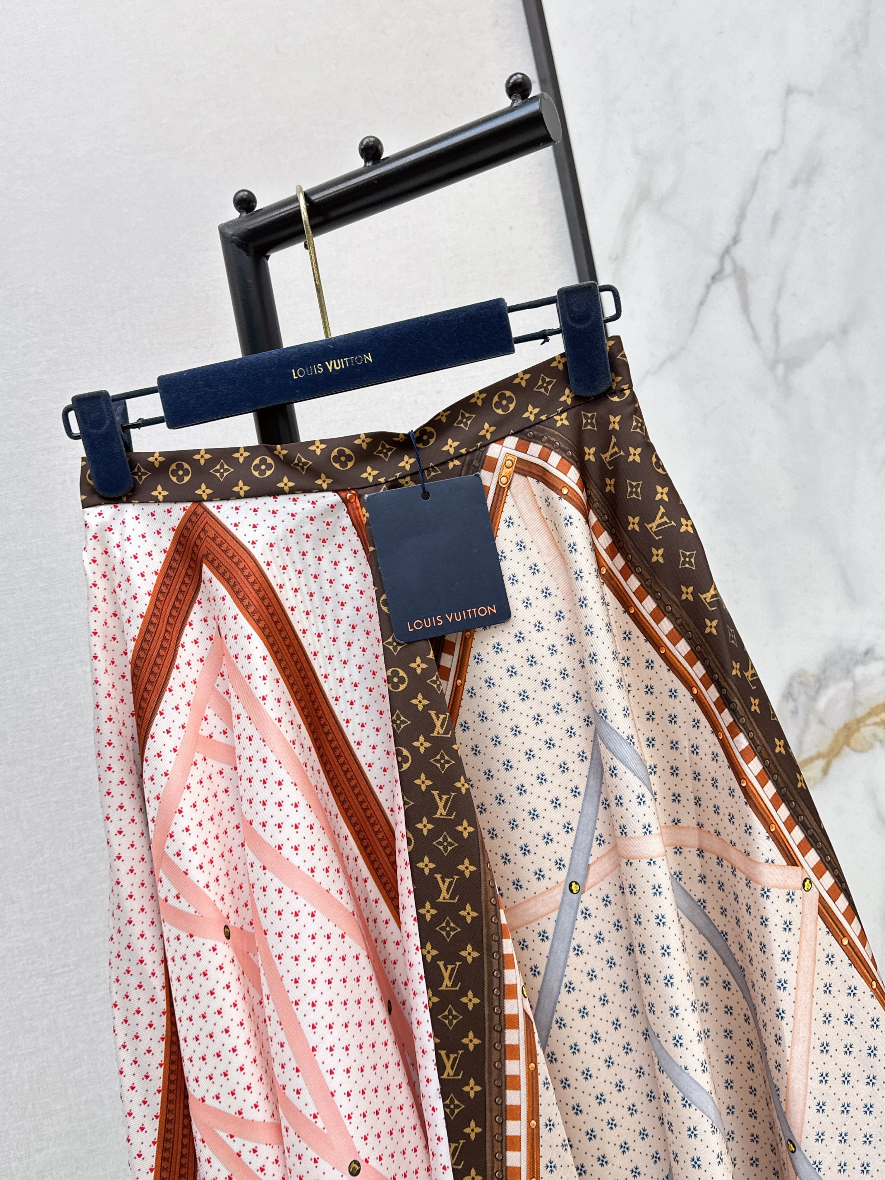 Loui 26ss print asymmetrical skirt