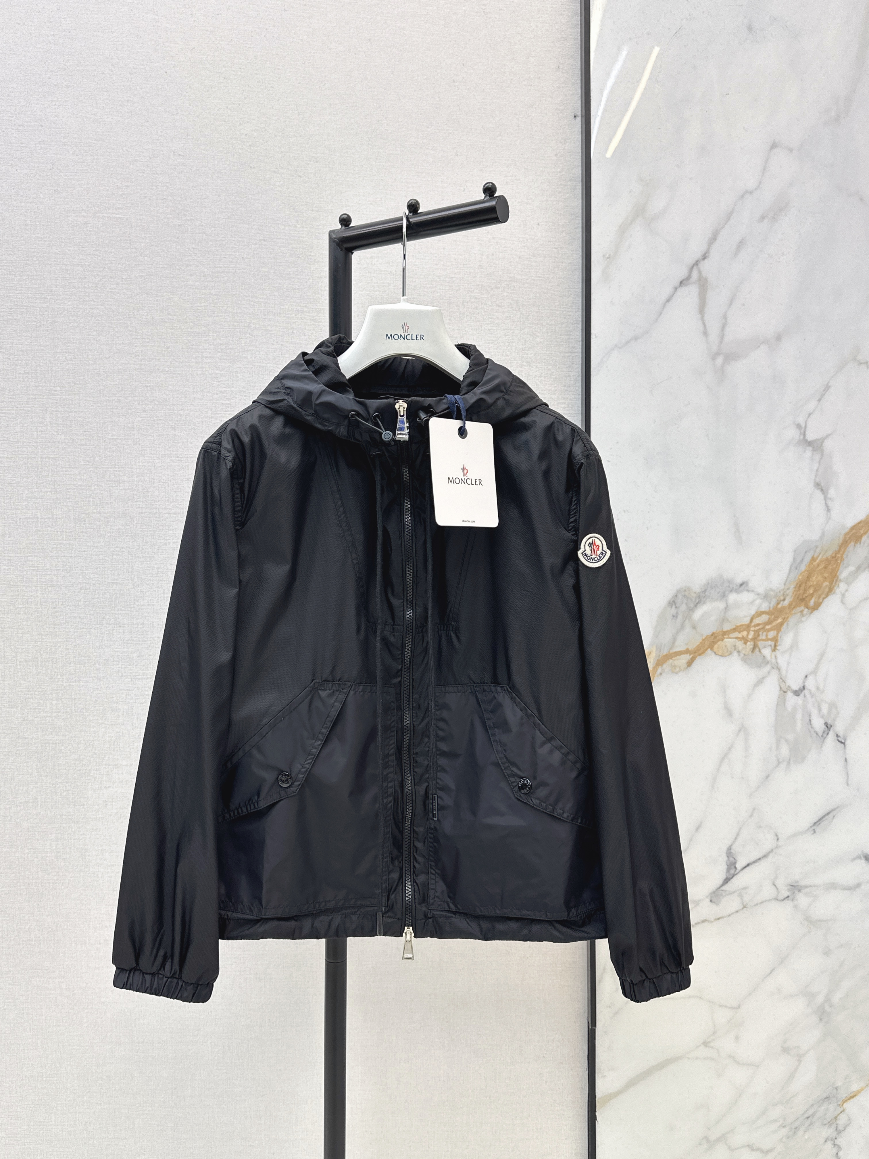 Monc 26ss hooded trench coats