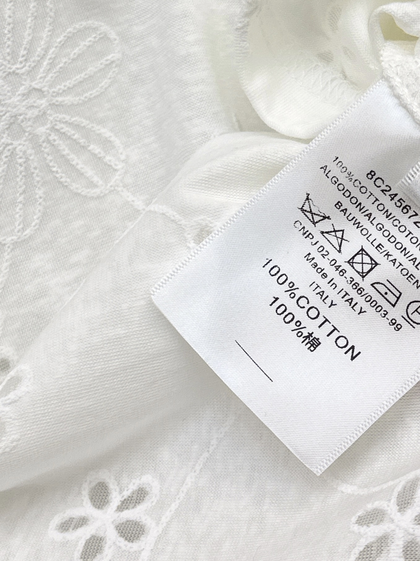 Chan 26ss embroidery t-shirt