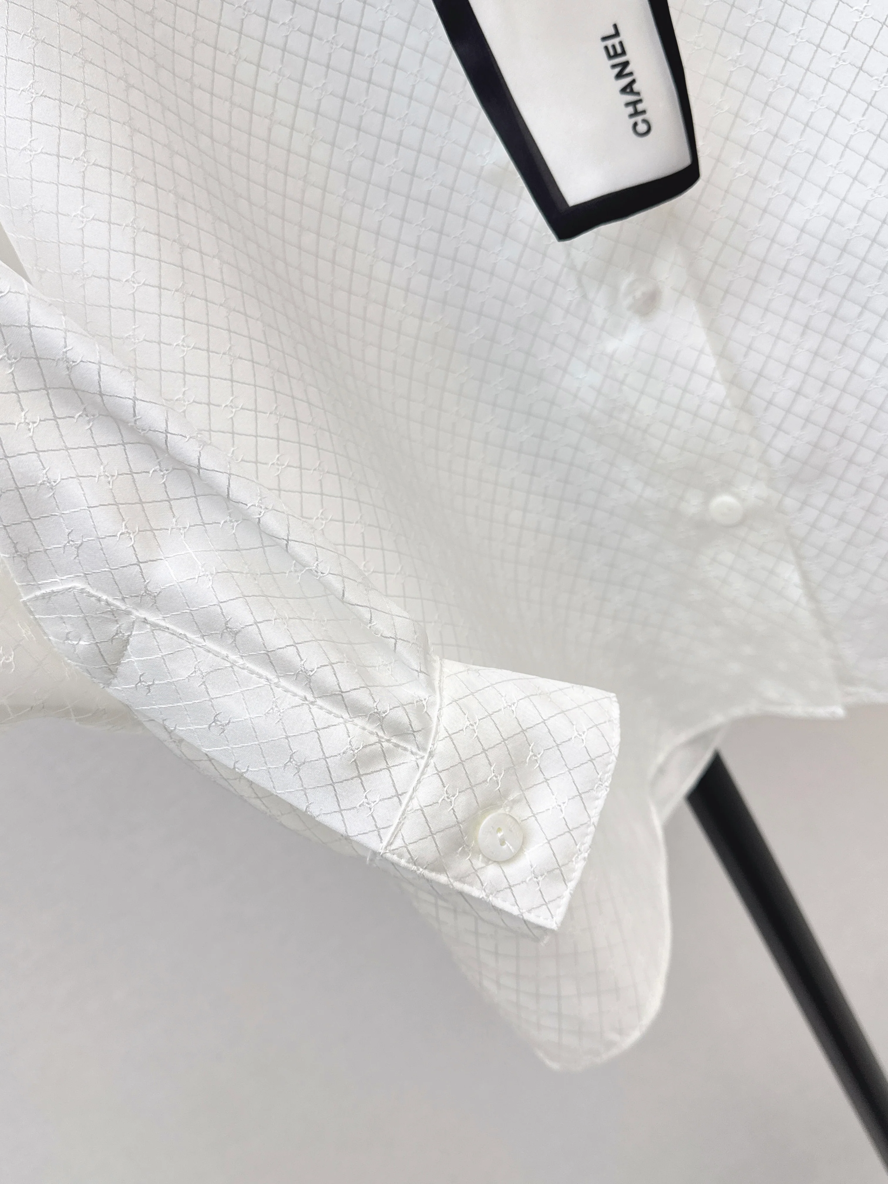 Chan 26ss silk tie-neck shirts