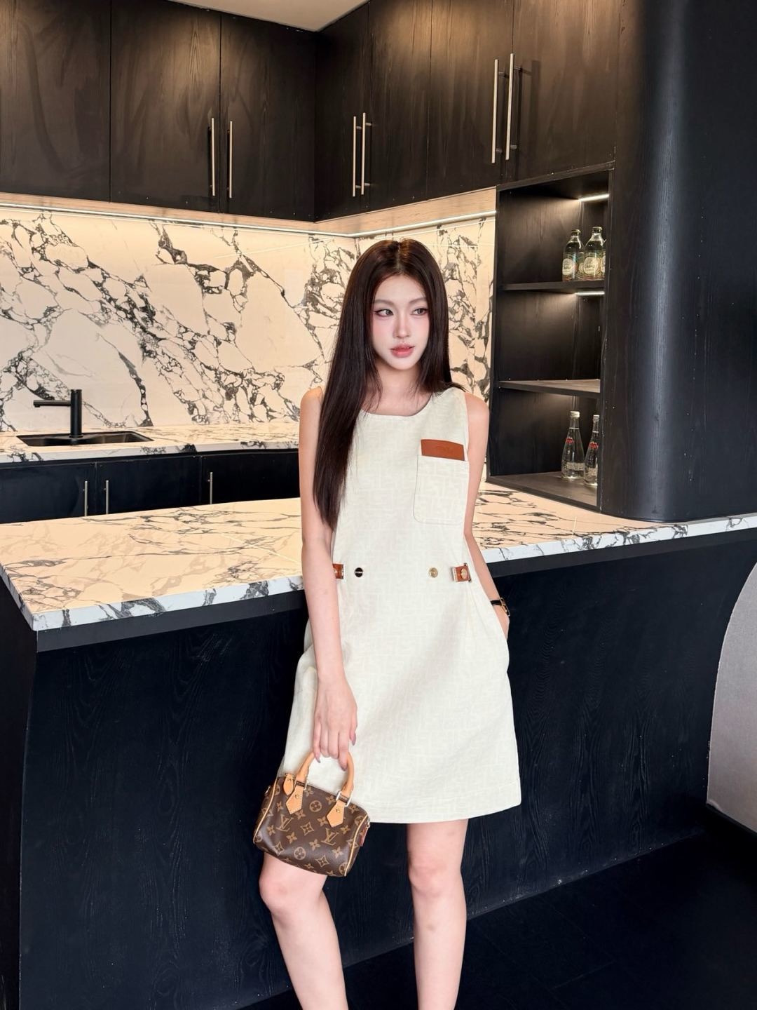 Fen 26ss sleevelesss dress